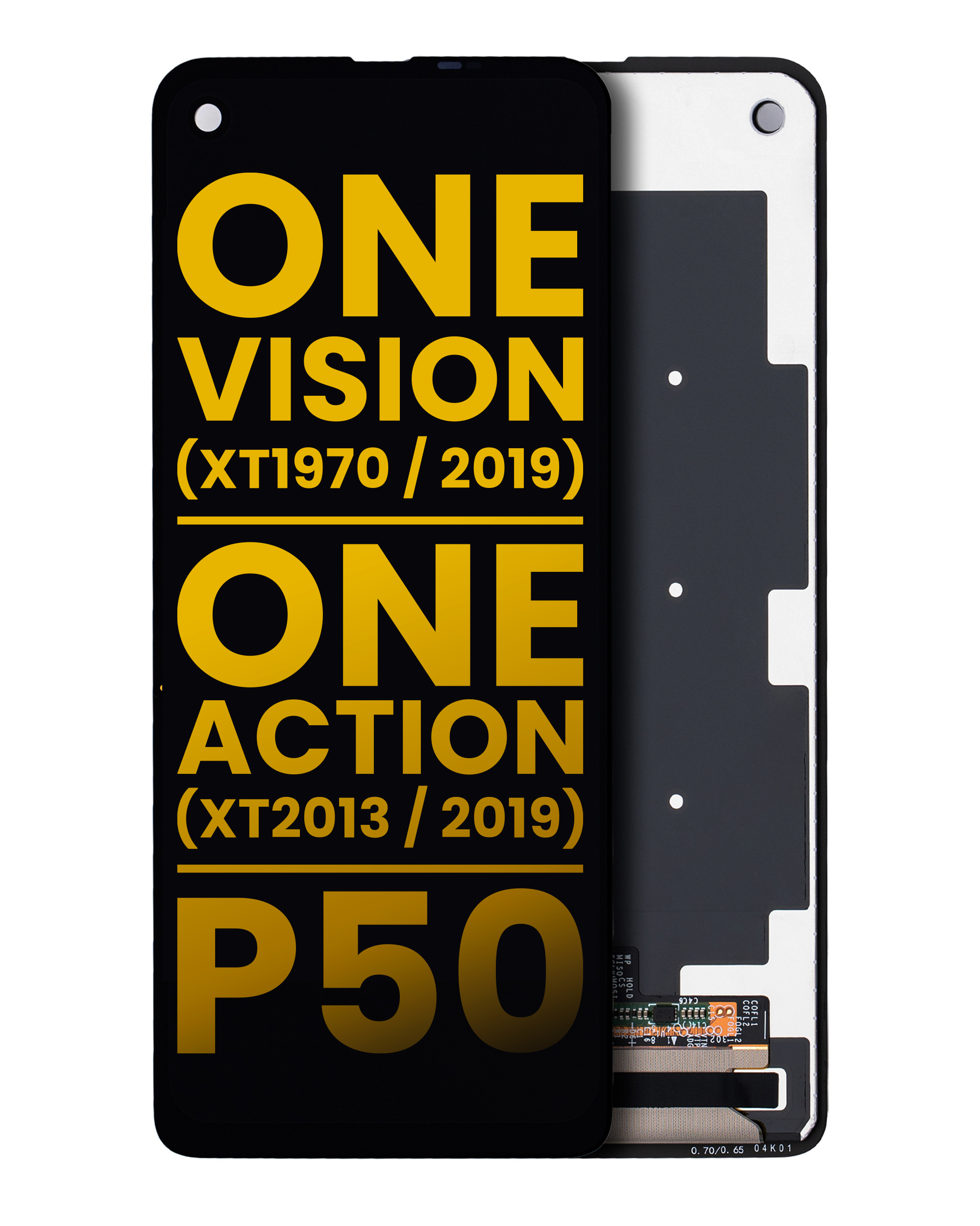 Lcd Assembly Without Frame Compatible For Motorola One Vision (Xt1970 / 2019) / One Action (Xt2013 / 2019) / P50 (Refurbished) (All Colors)