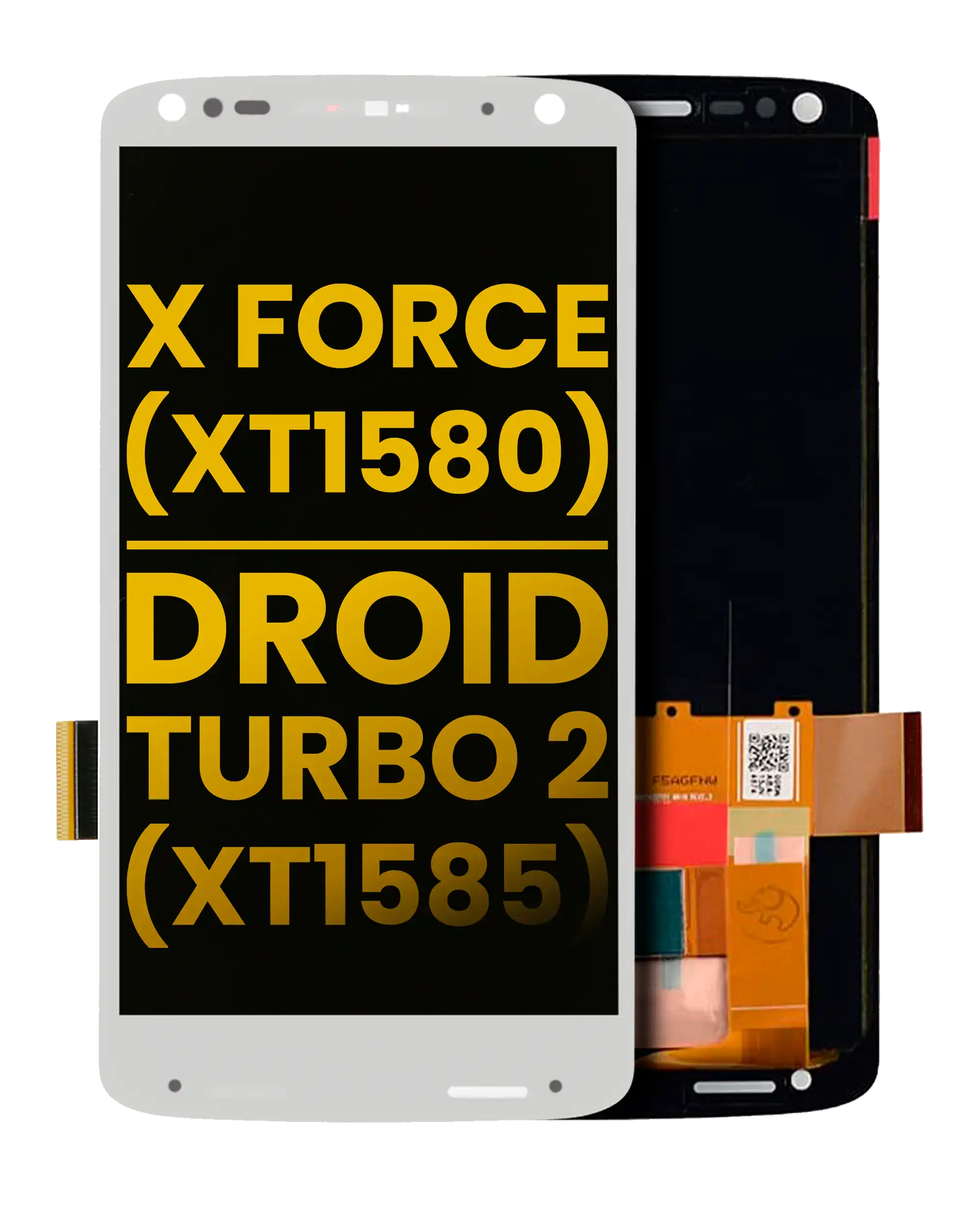 Lcd Assembly Without Frame Compatible For Motorola Moto X Force (Xt1580 / 2015) / Droid Turbo 2 (Xt1585 / 2015) (Refurbished) (White)