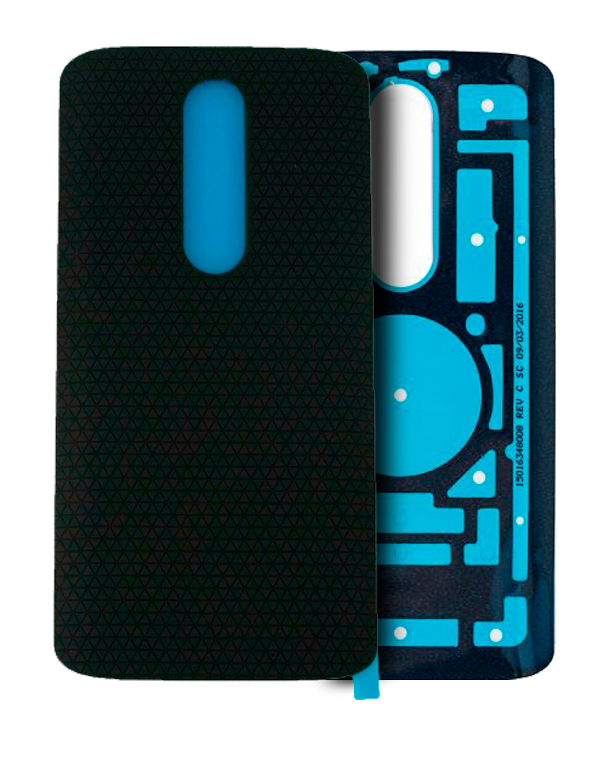 Back Cover Glass Compatible For Motorola Moto Droid Turbo 2 (Xt1585 / 2015) Moto X Force (Xt1580 / 2015) (Official - Not Aftermarket) (Black)
