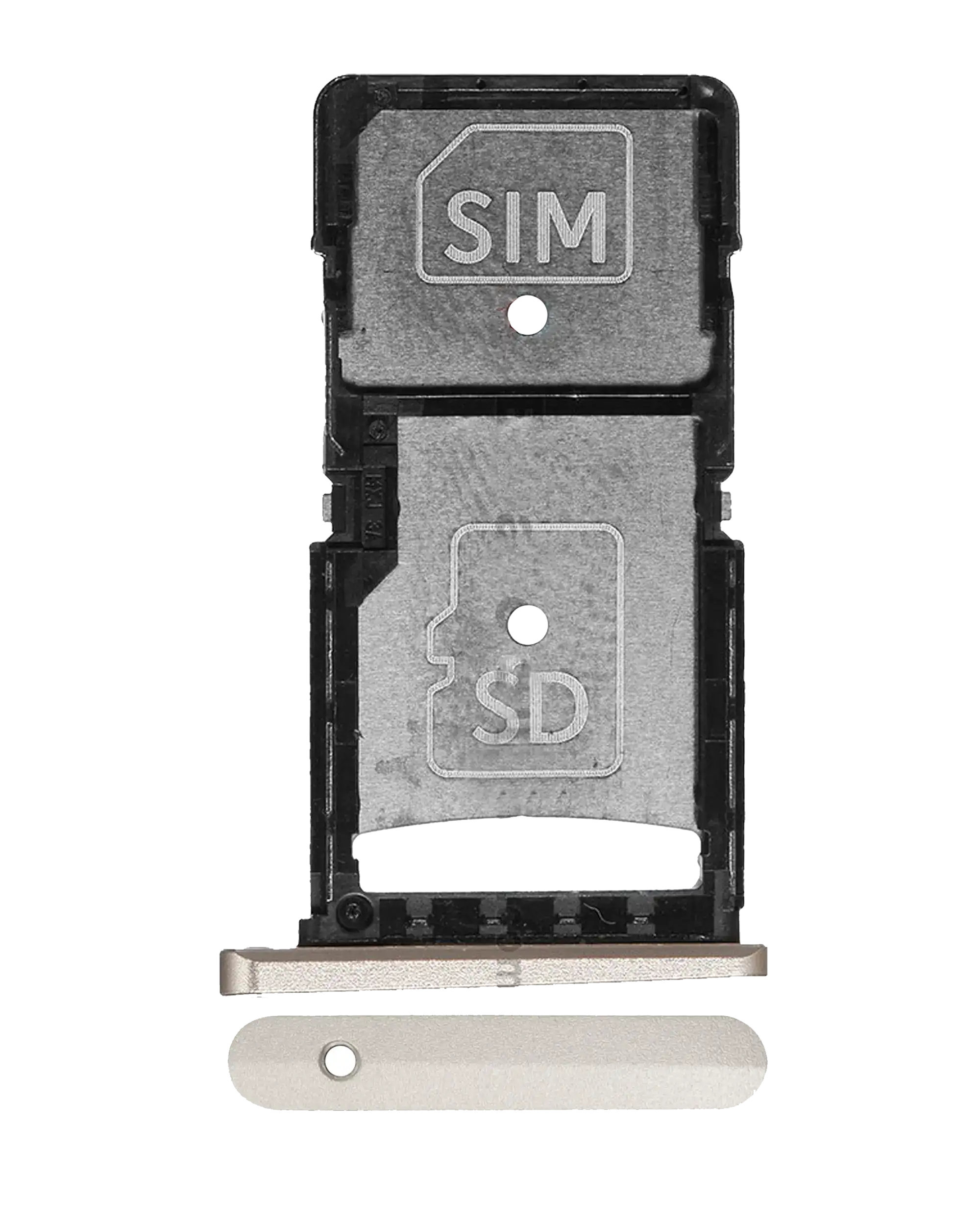 Sim Card Tray Compatible For Motorola Droid Turbo 2 (Xt1585 / Xt1580 / Xt1581 / 2015) (Gold)