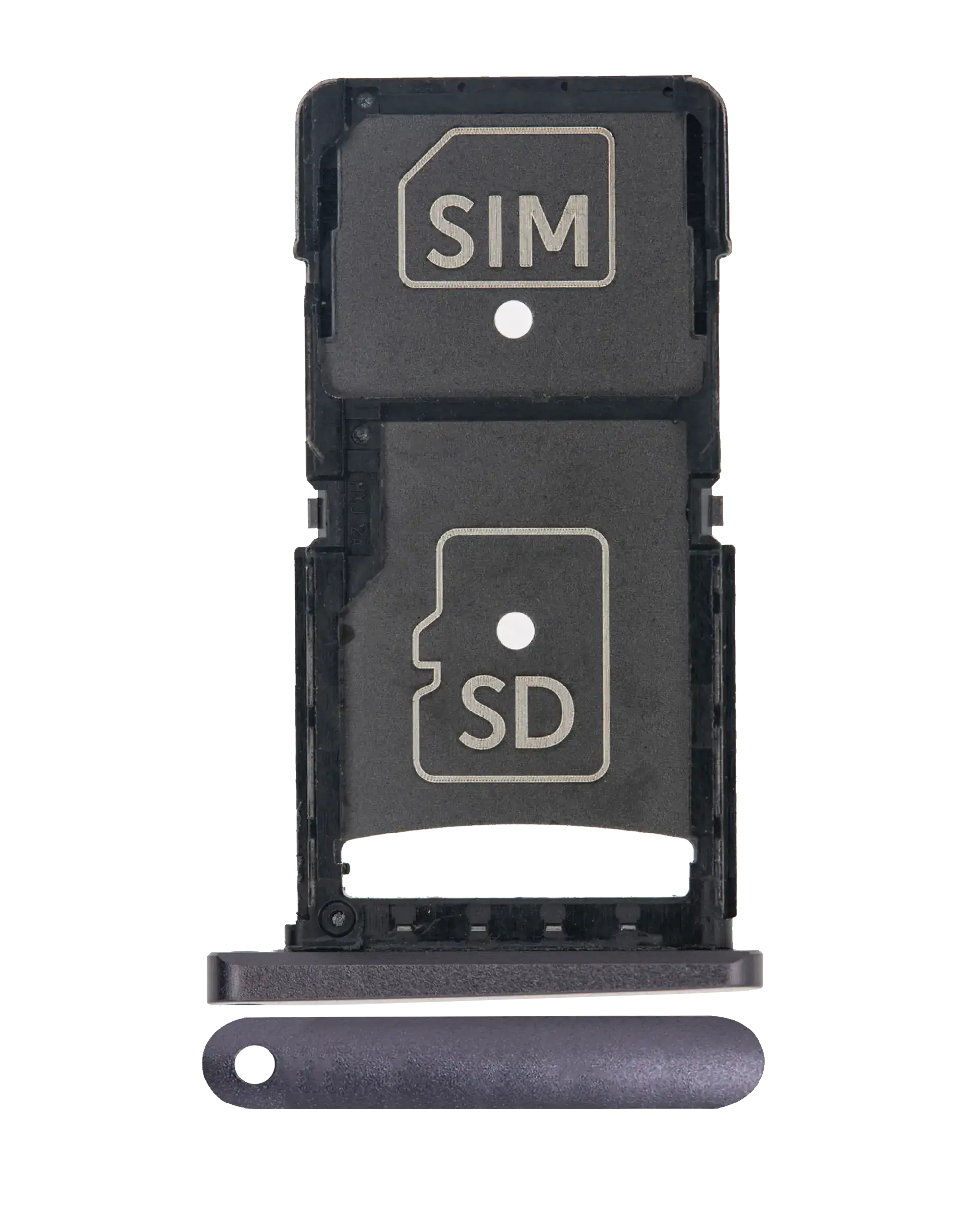 Sim Card Tray Compatible For Motorola Droid Turbo 2 (Xt1585 / Xt1580 / Xt1581 / 2015) (Black)