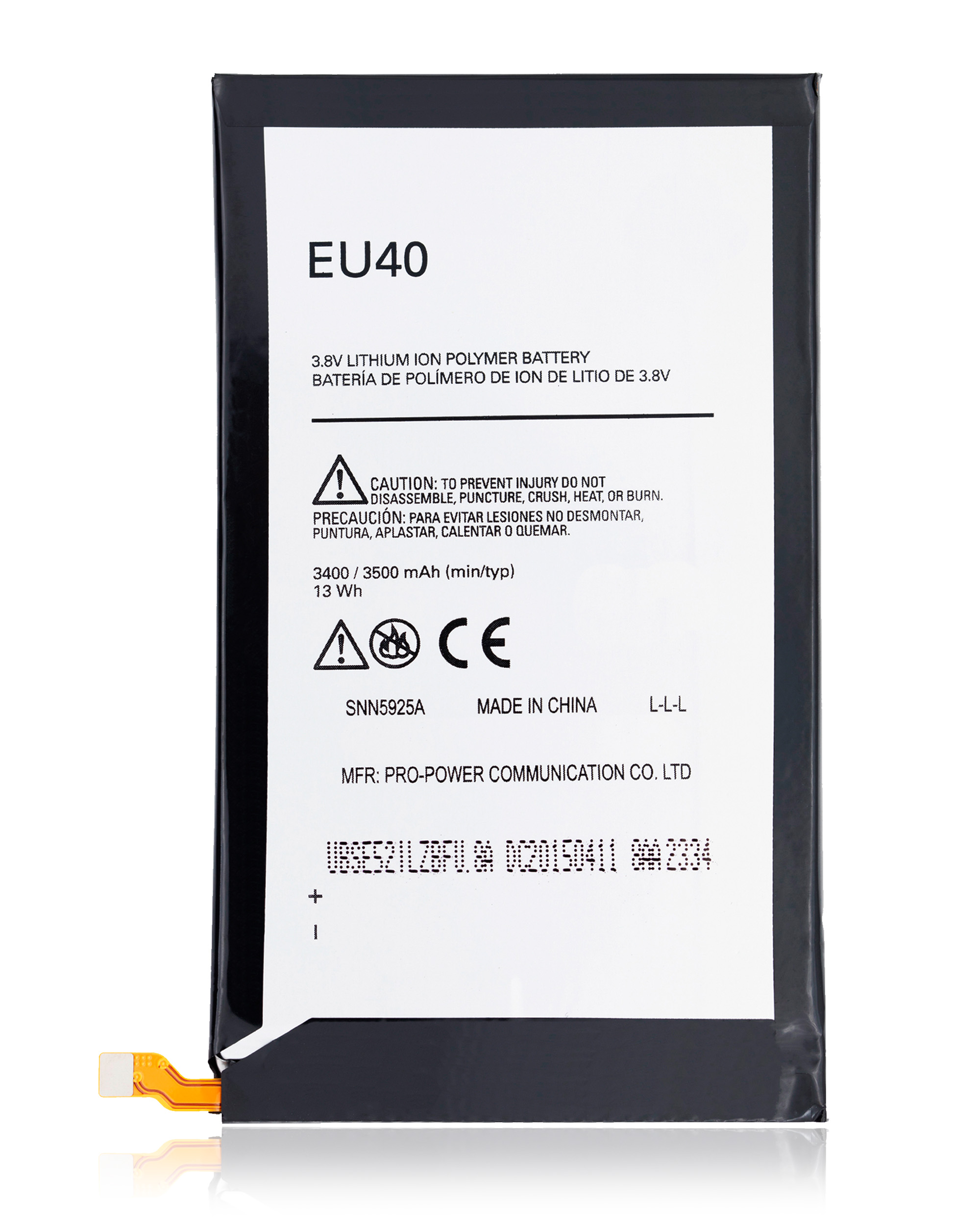 Replacement Battery Compatible For Motorola Droid Ultra (Xt1080 / 2013) / Droid Maxx (Xt1080 / 2013) (Eu40)
