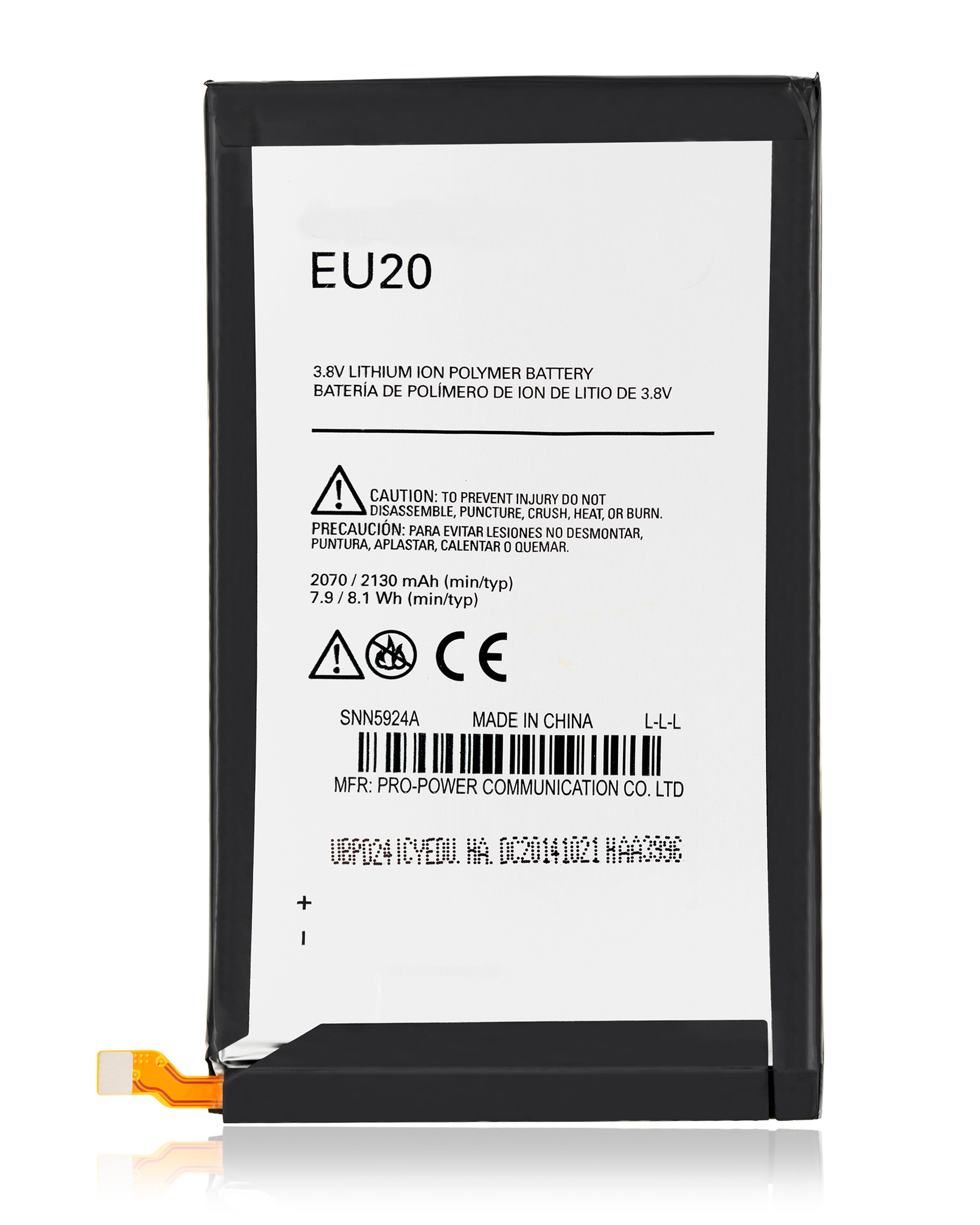 Replacement Battery Compatible For Motorola Droid Ultra (Xt1080 / 2013) / Droid Maxx (Xt1080 / 2013) (Eu20)