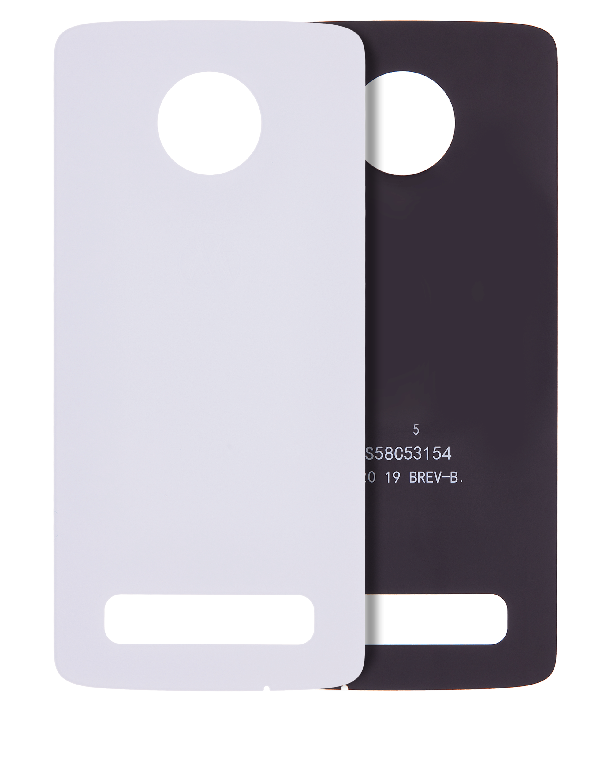 Back Cover Glass Compatible For Motorola Moto Z4 (Xt1980-3 / Xt1980-4 / 2019) (Official - Not Aftermarket) (White)