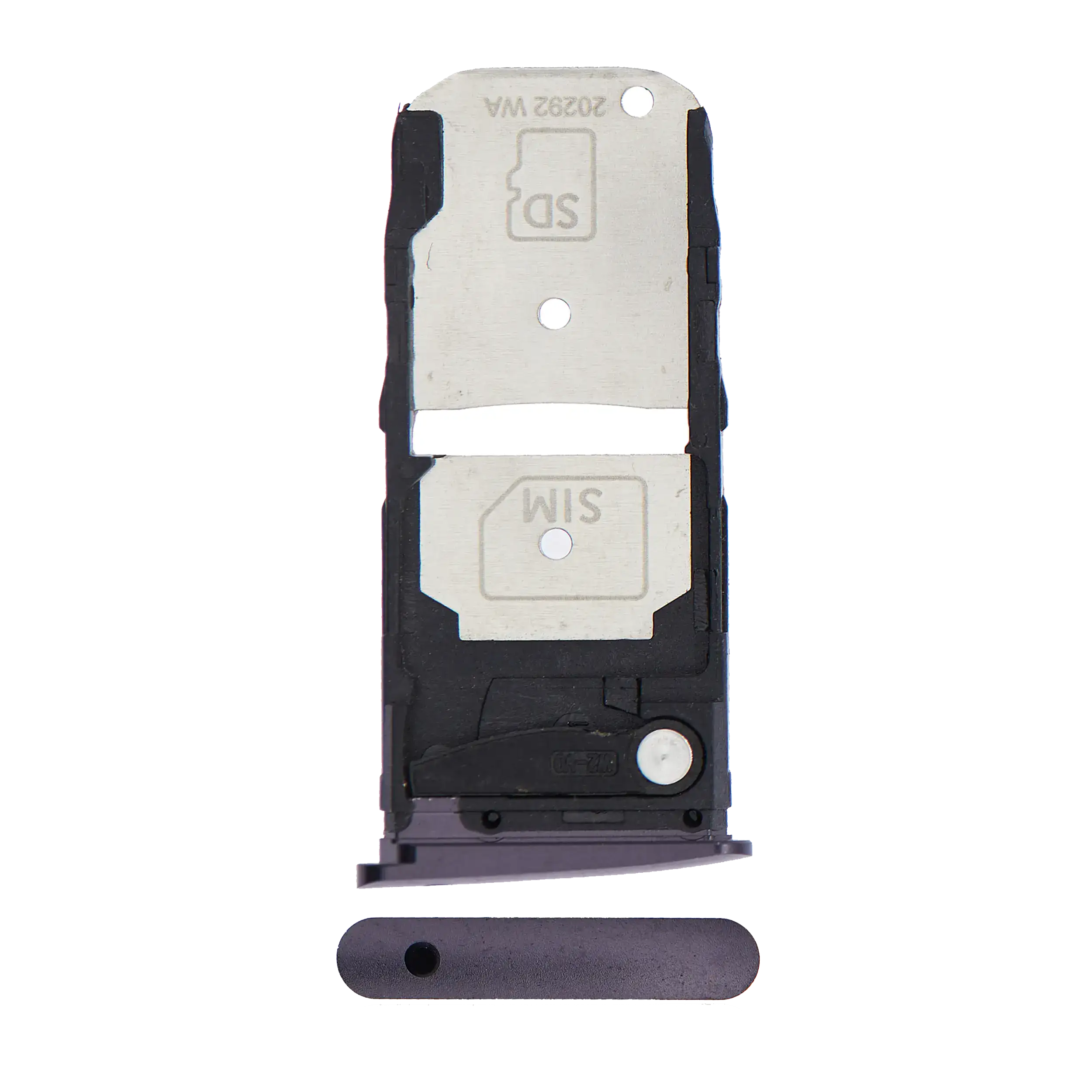 Single Sim Card Tray Compatible For Motorola Moto Z4 (Xt1980 / 2019) (Purple)