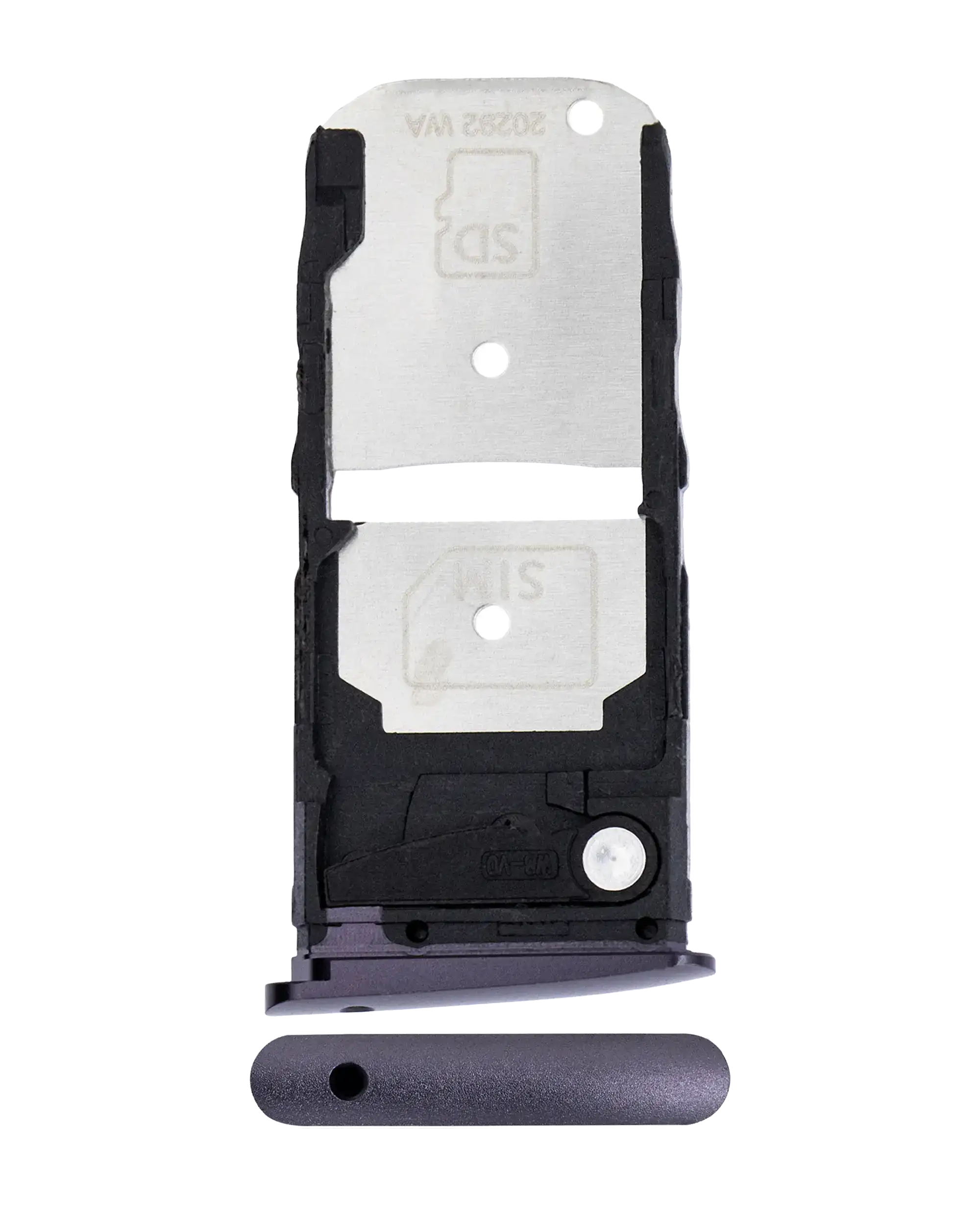 Sim Card Tray Compatible For Motorola Moto Z4 Play (2019) (Black)