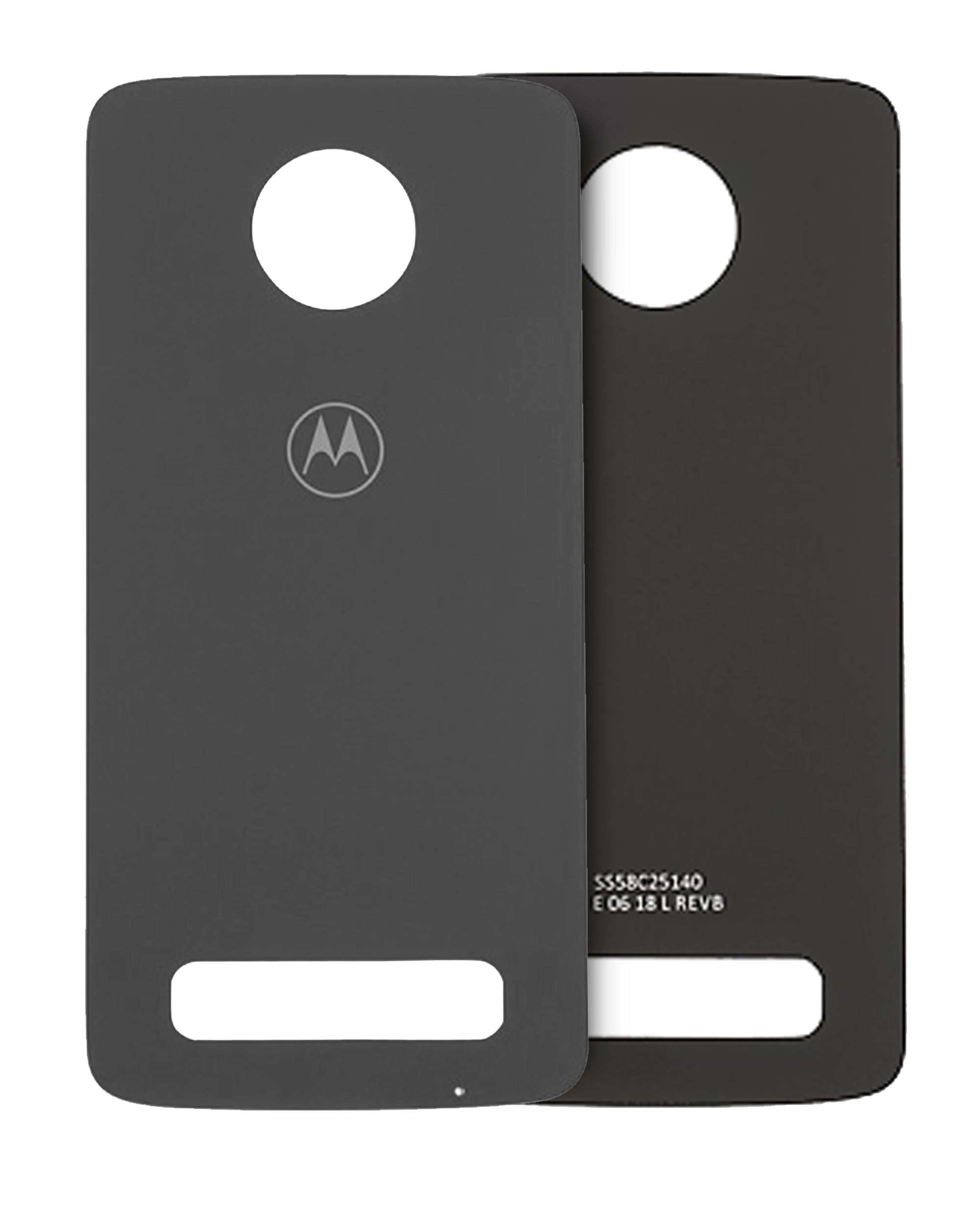 Back Cover Glass Compatible For Motorola Moto Z3 Play (Xt1929 / 2018) (Official - Not Aftermarket) (Black)
