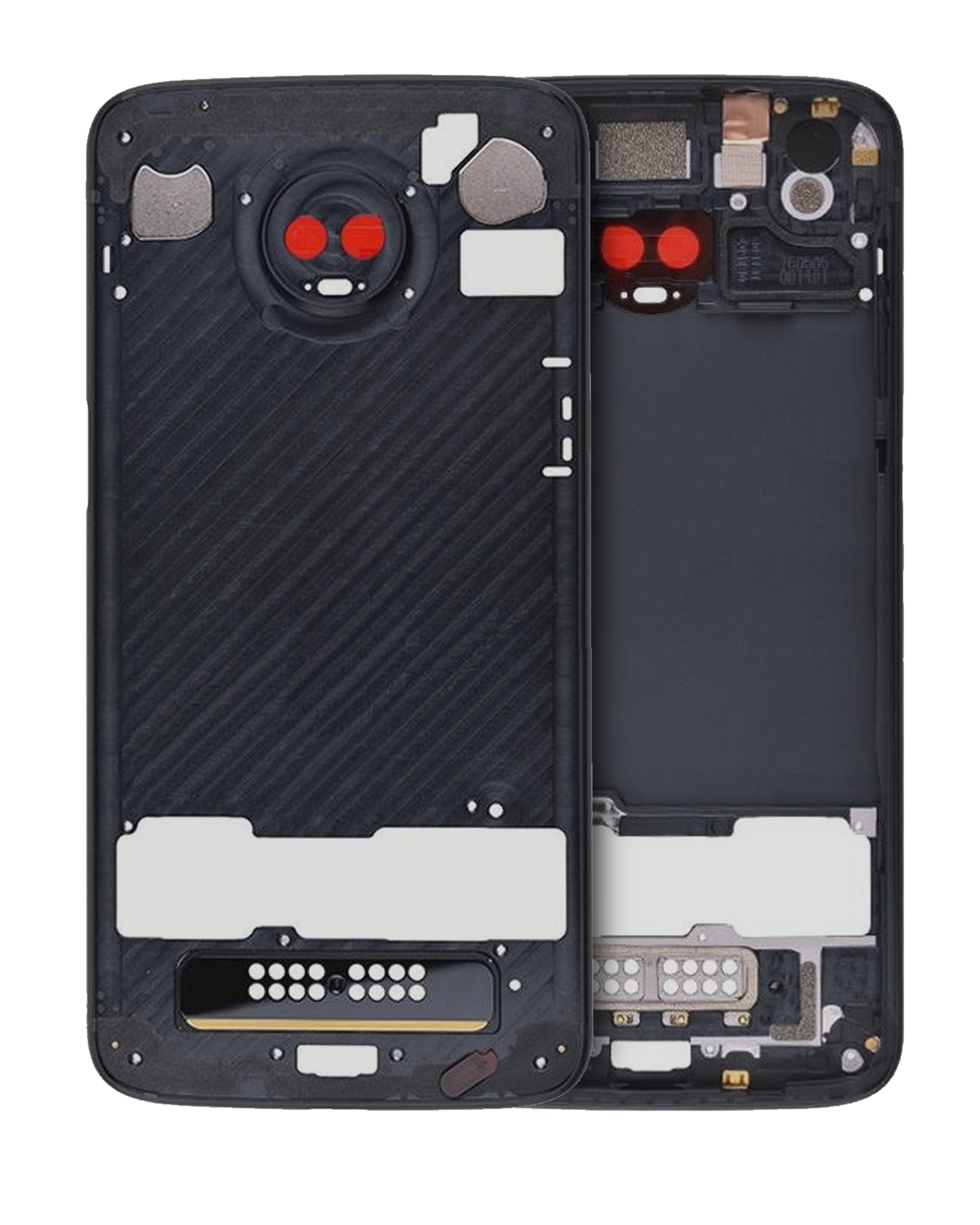 Mid-Frame Housing Compatible For Motorola Moto Z3 Play (Xt1929 / 2018) (Official - Not Aftermarket) (Black)