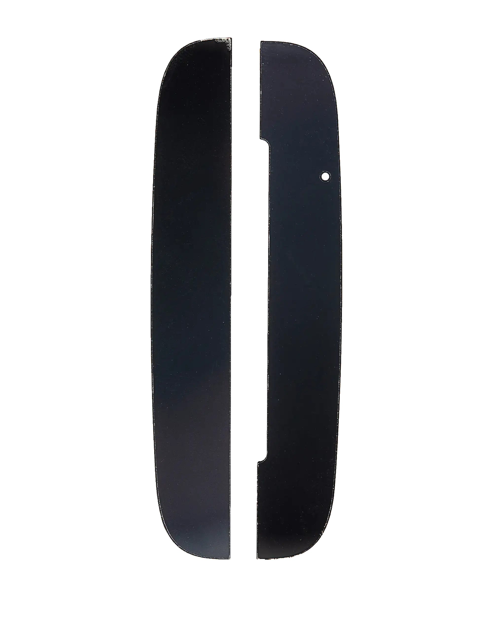 Top And Bottom Back Glass Panels Compatible For Motorola Moto Z (Xt1650 / 2016) / Z Force Droid (Black)