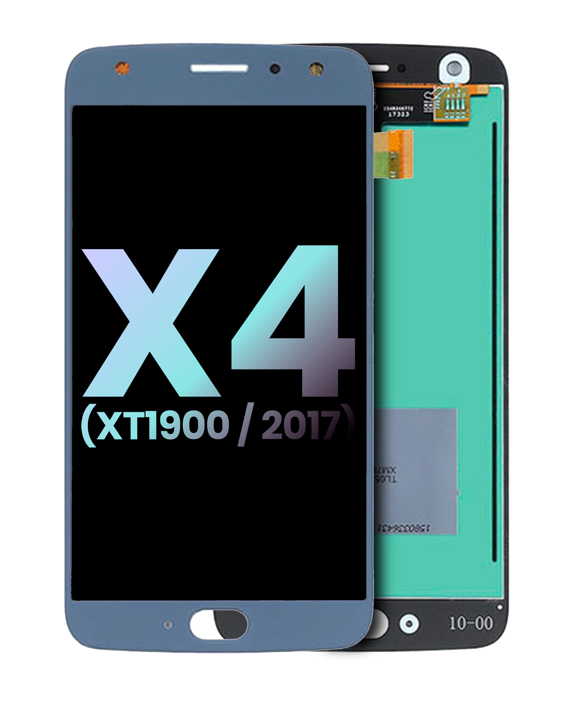 Lcd Assembly Without Frame Compatible For Motorola Moto X4 (Xt1900 / 2017) (Official - Not Aftermarket) (Sterling Blue)