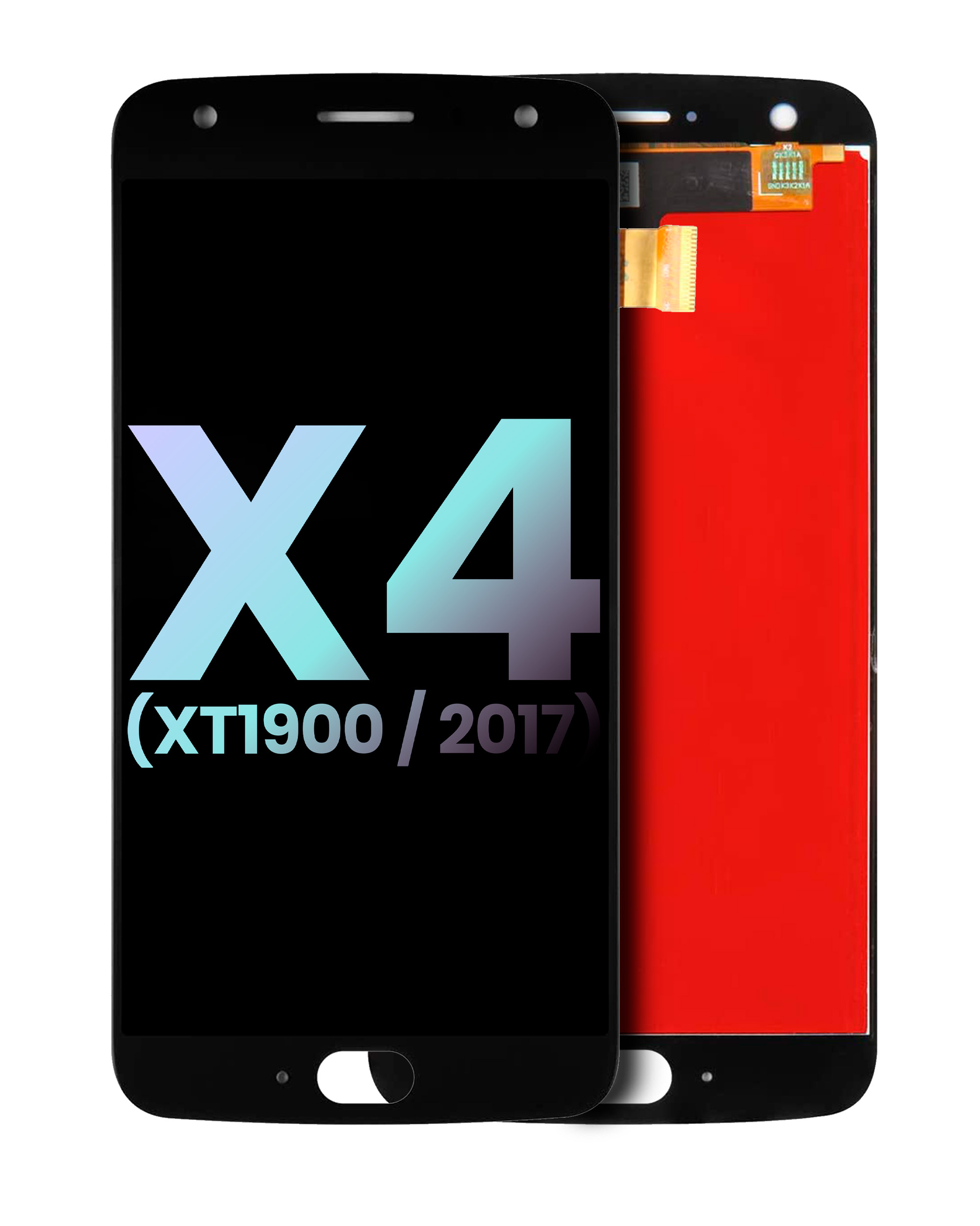 Lcd Assembly Without Frame Compatible For Motorola Moto X4 (Xt1900 / 2017) (Official - Not Aftermarket) (Black)