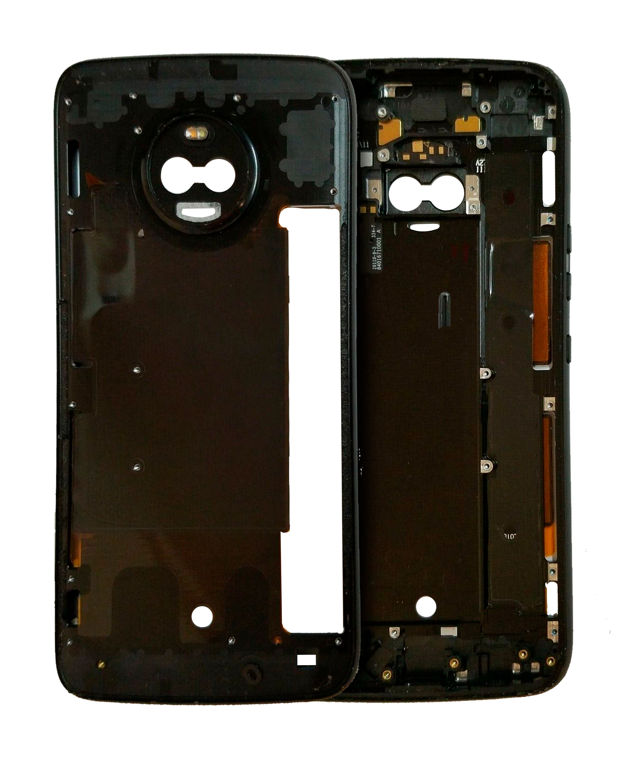 Mid-Frame Housing Compatible For Motorola Moto X4 (Xt1900 / 2017) (Official - Not Aftermarket) (Black)