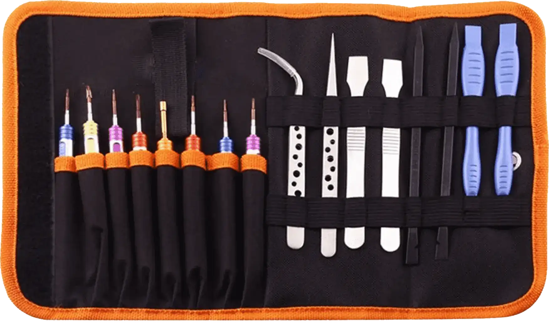16-In-1 Electronics Repair Tool Kit With Carrying Pouch