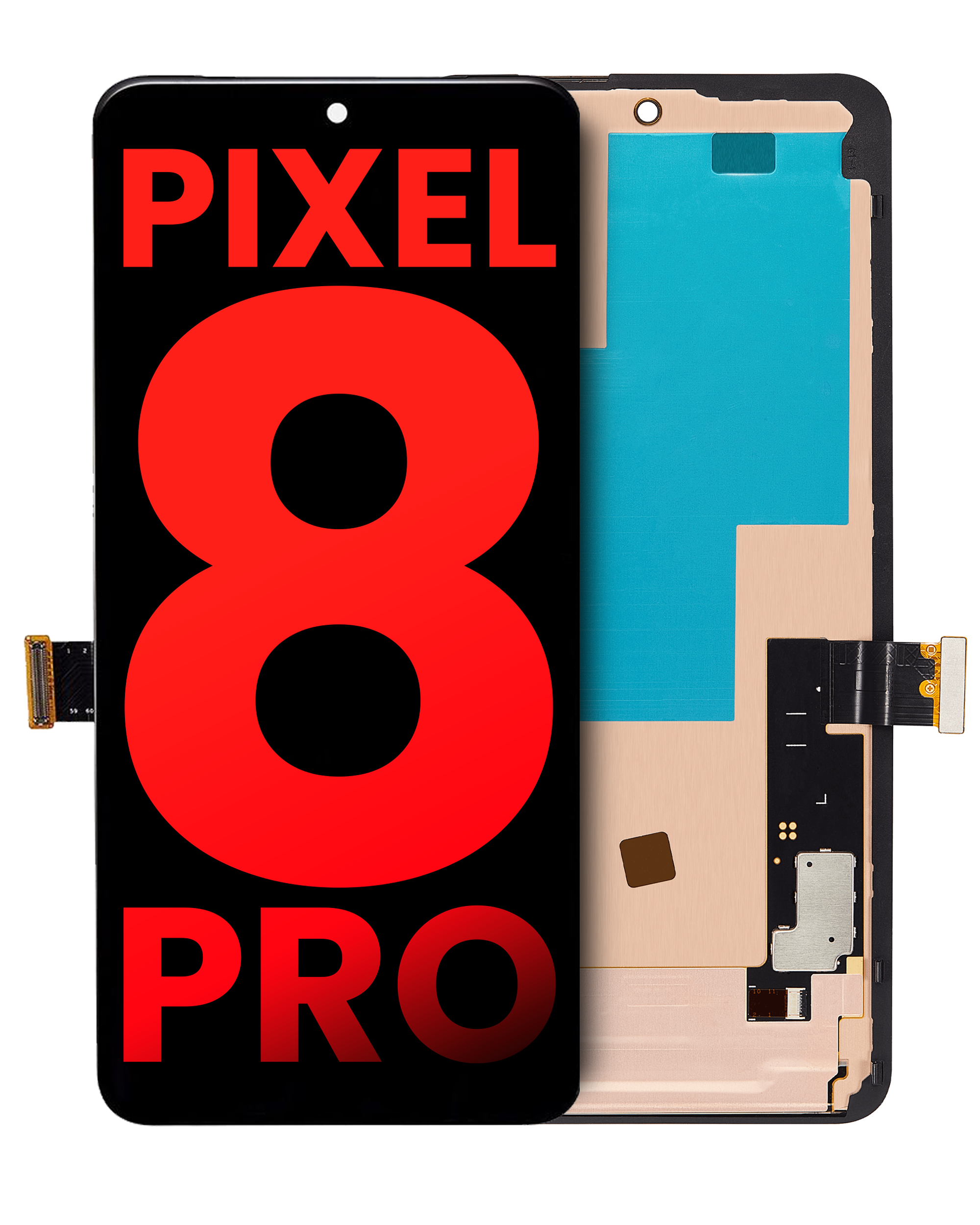 Oled Assembly With Frame (Without Finger Print Sensor) Compatible For Google Pixel 8 Pro (Aftermarket Plus) (All Colors)