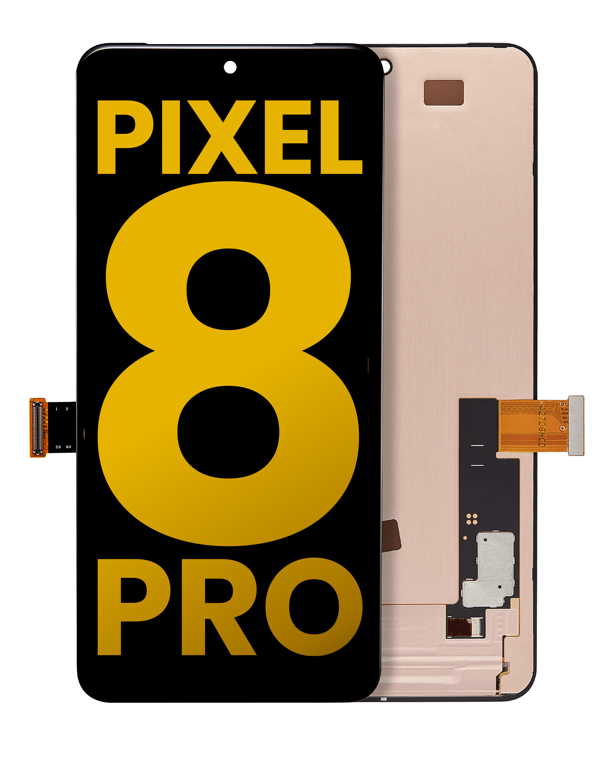 Oled Assembly Without Frame (Without Finger Print Sensor) Compatible For Google Pixel 8 Pro (Refurbished) (All Colors)