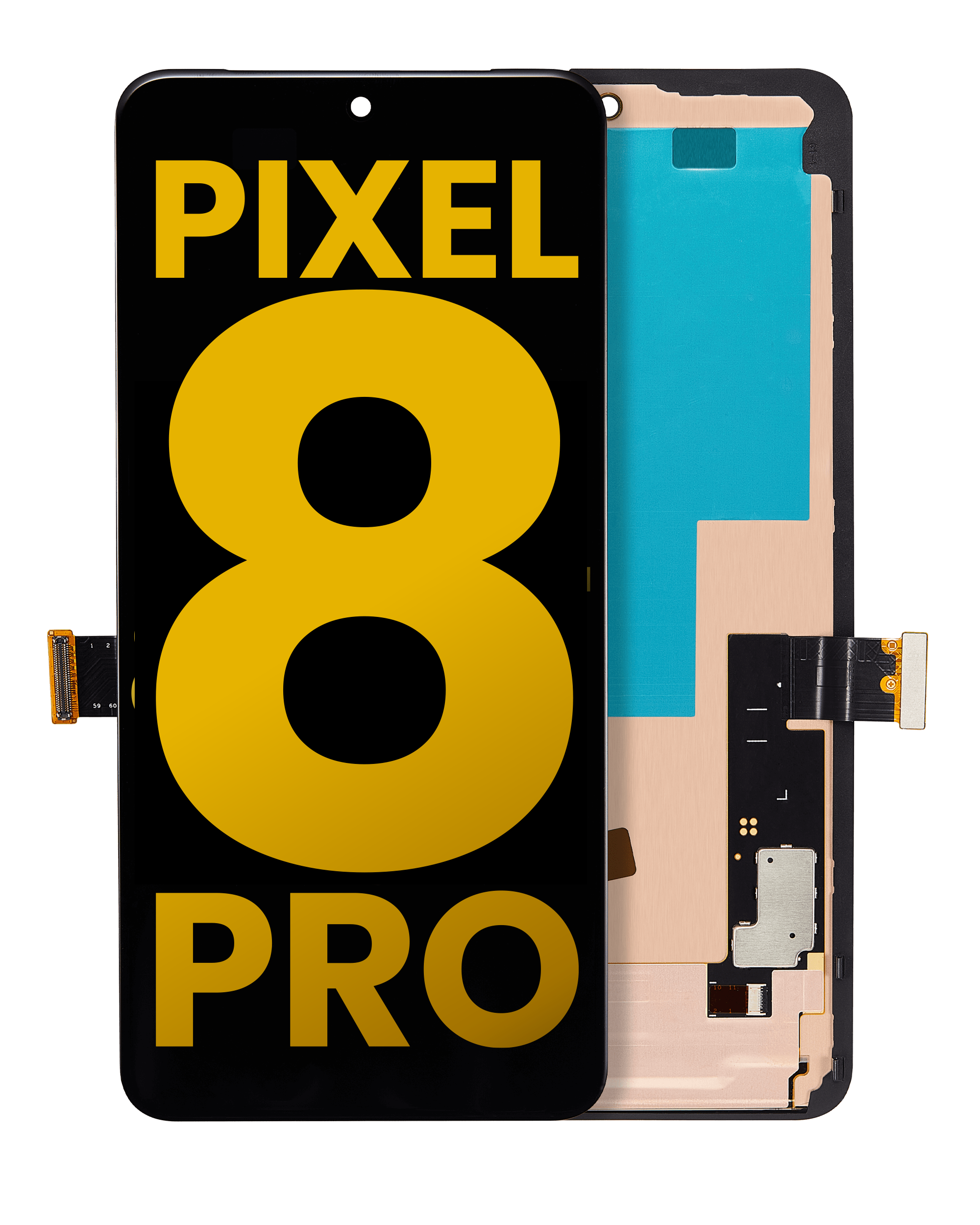 Oled Assembly With Frame (Without Finger Print Sensor) Compatible For Google Pixel 8 Pro (Refurbished) (All Colors)