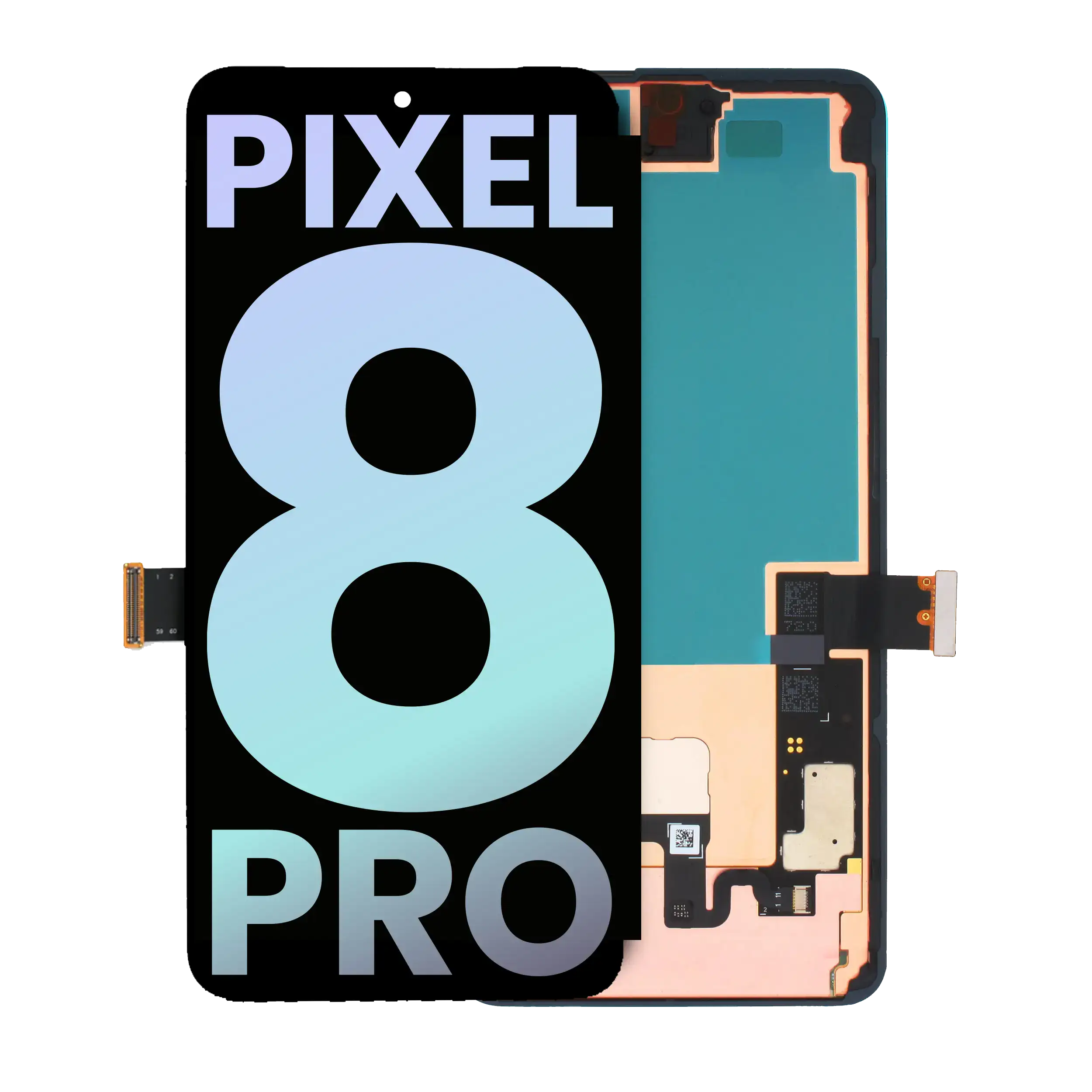 Oled Assembly With Frame (With Finger Print Sensor) Compatible For Google Pixel 8 Pro (Official - Not Aftermarket) (All Colors)