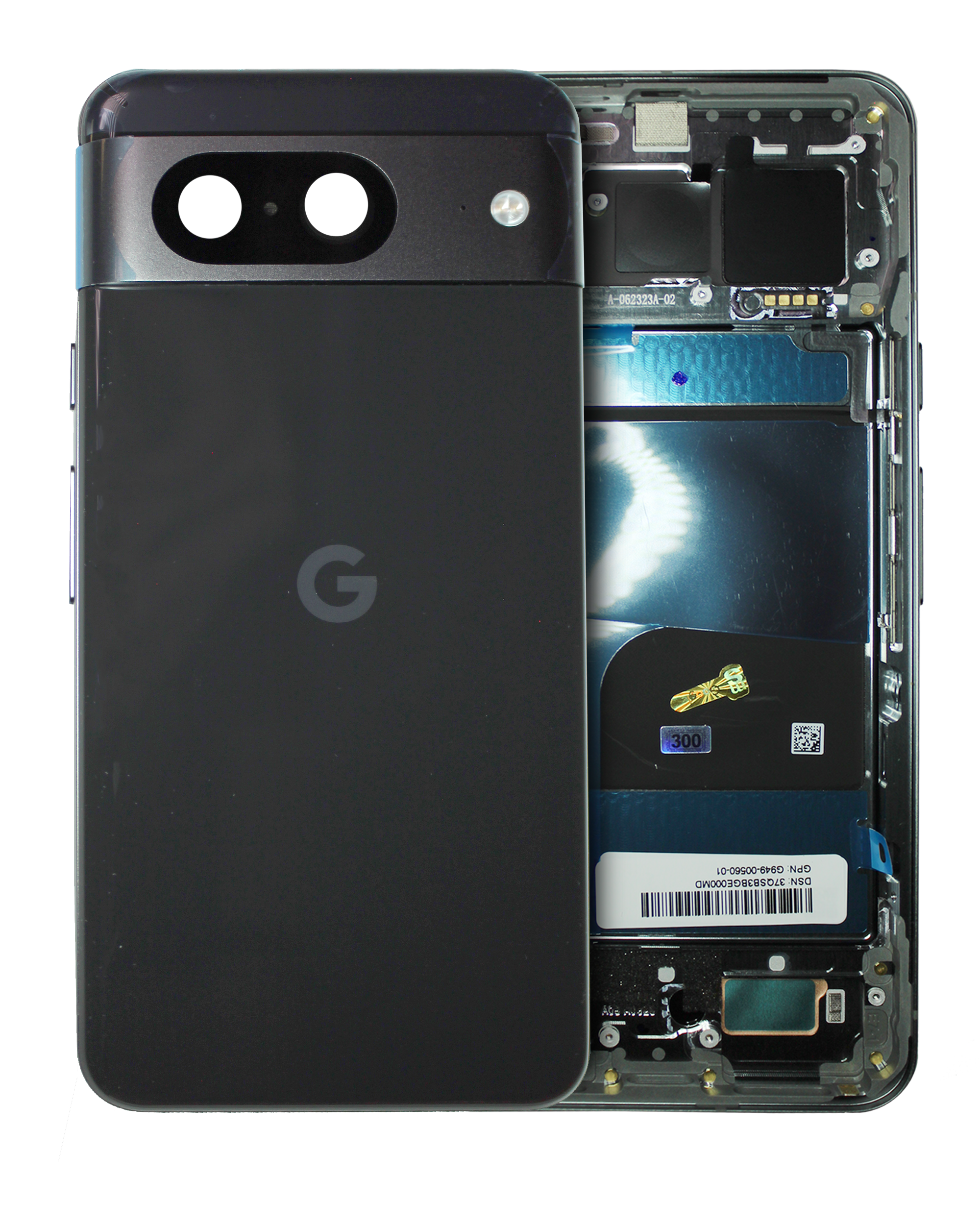 Back Housing Compatible For Google Pixel 8 (Official - Not Aftermarket) (Obsidian)