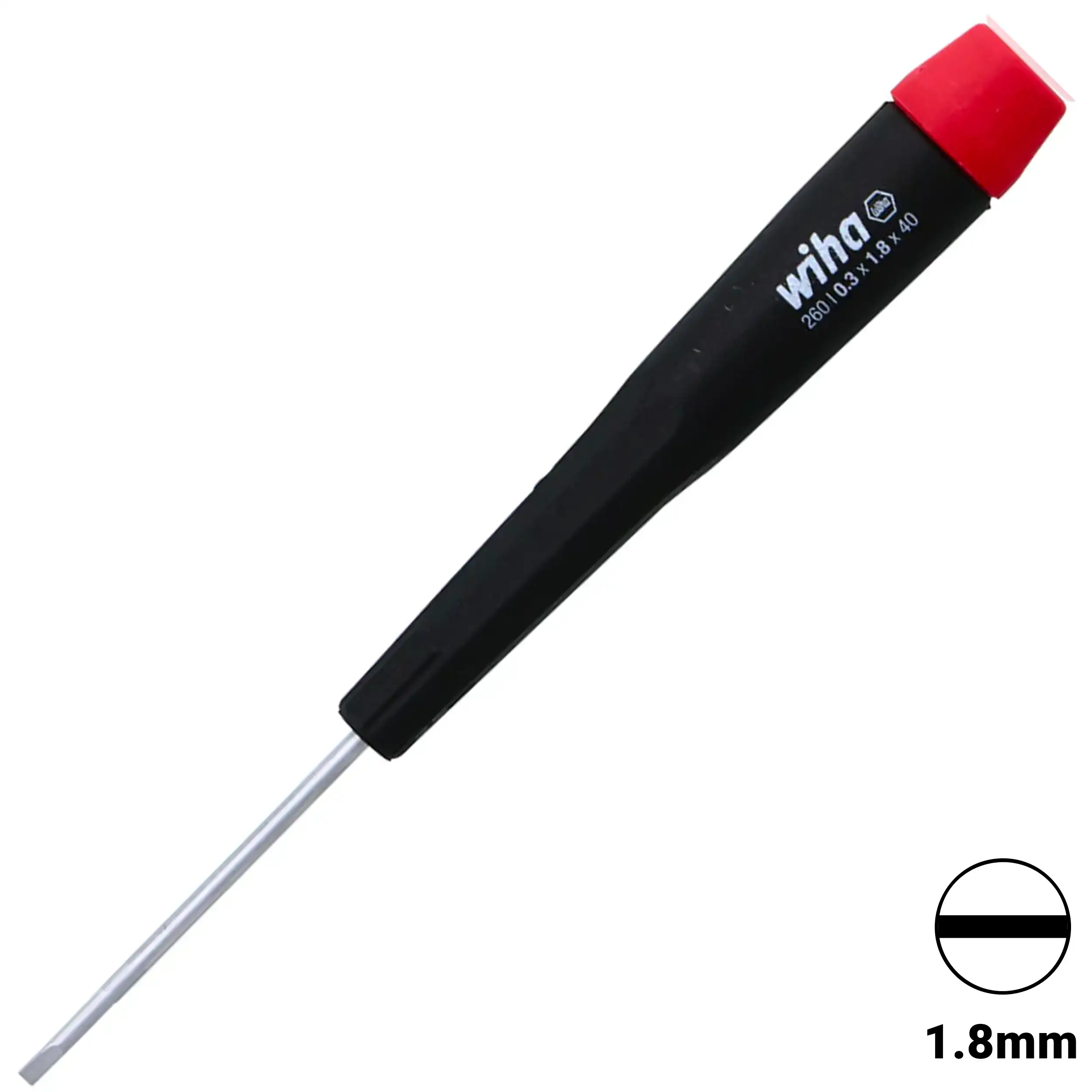 Precision Slotted Screwdriver 1.8Mm X 40Mm (26018) (Wiha)
