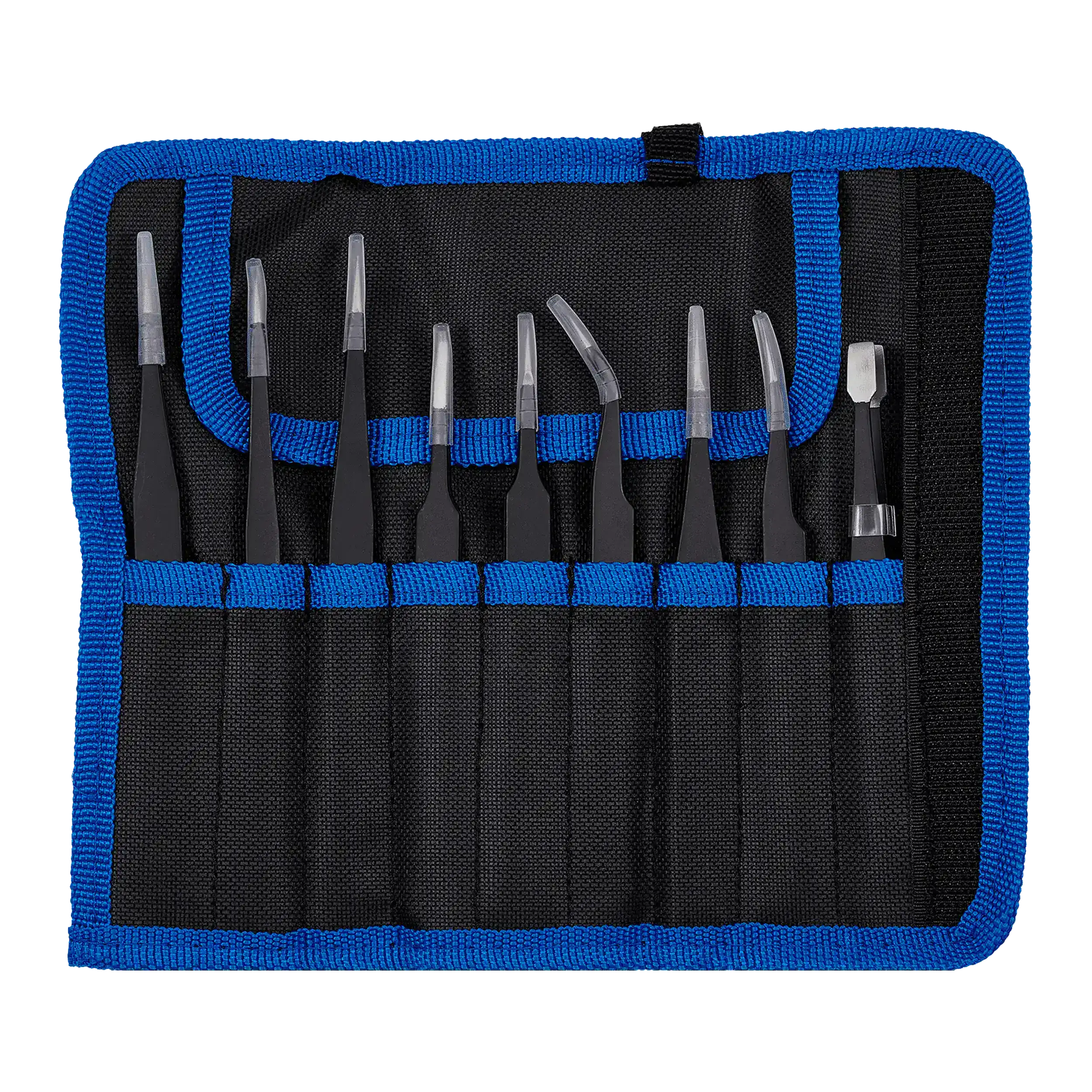 Tweezer Set With Carrying Pouch (9 Piece Set)