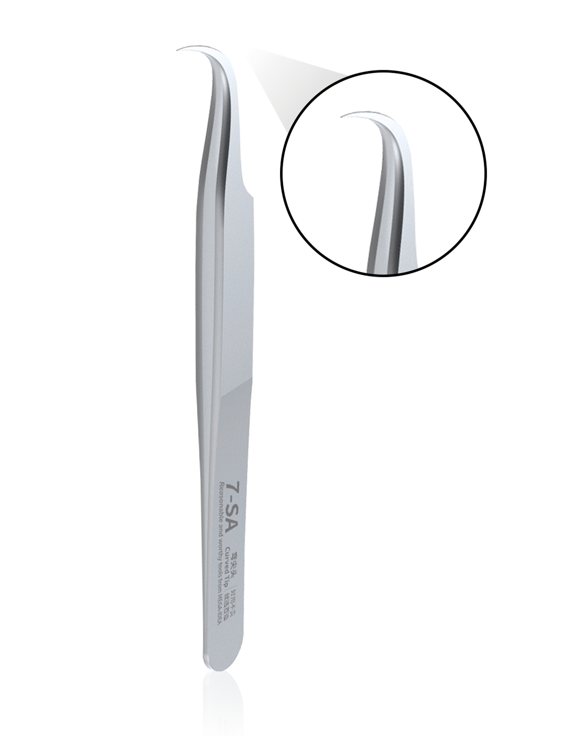 Tweezer (7-Sa Curved Tip) (Qianli / Mega-Idea)