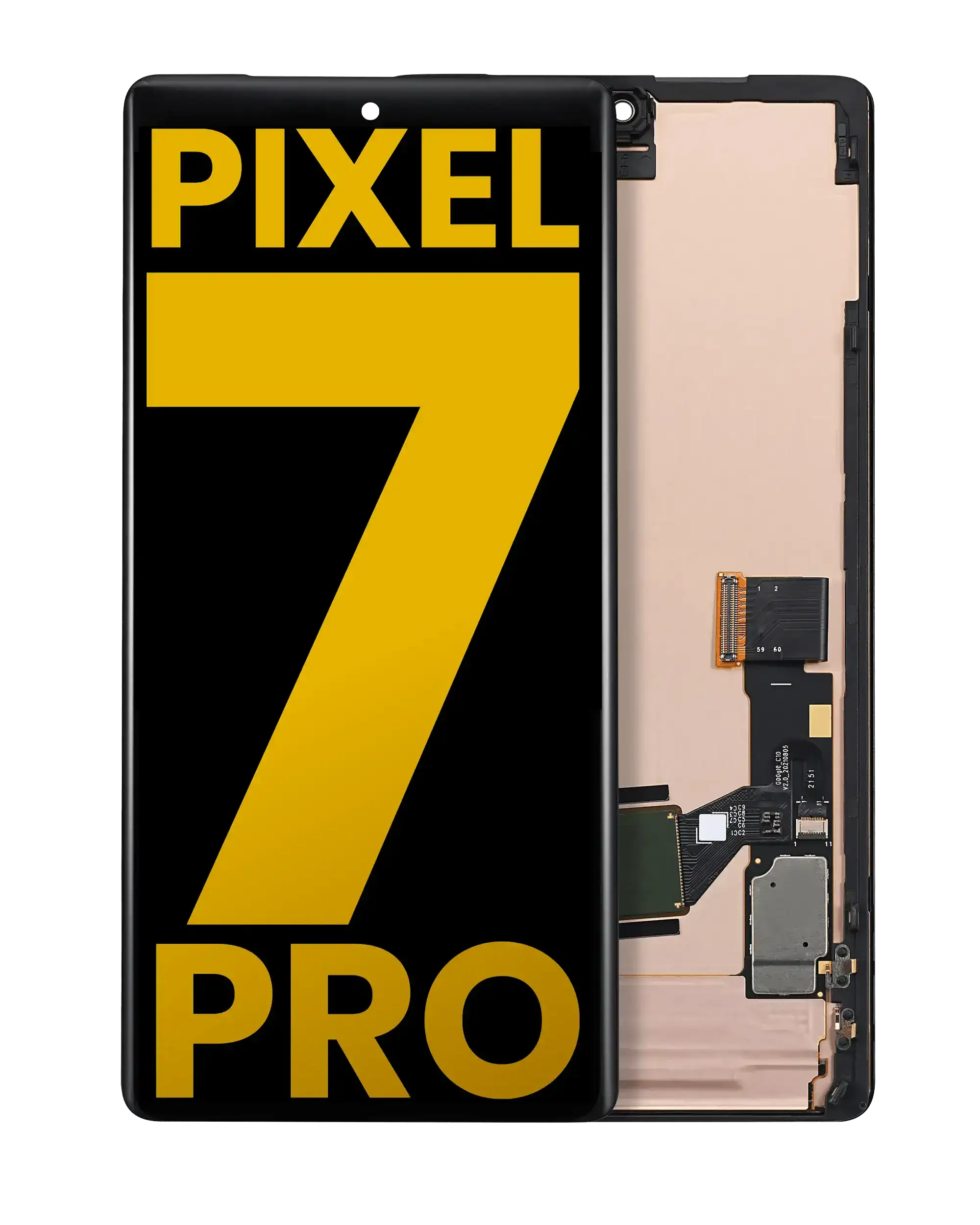 Oled Assembly With Frame (With Finger Print Sensor) Compatible For Google Pixel 7 Pro (Refurbished) (All Colors)