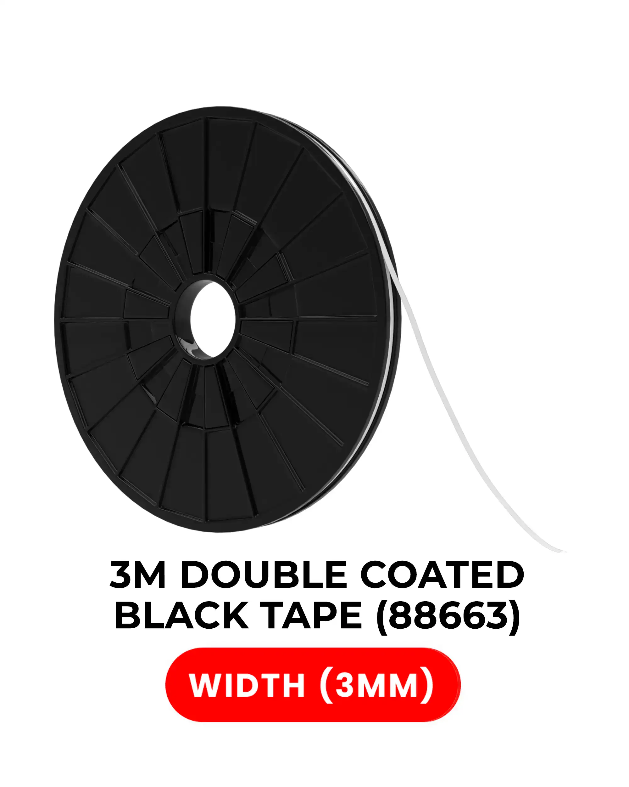 Double-Sided Polyester Scotch Tape (3Mm X 25M) (Tesa Model # 88663)