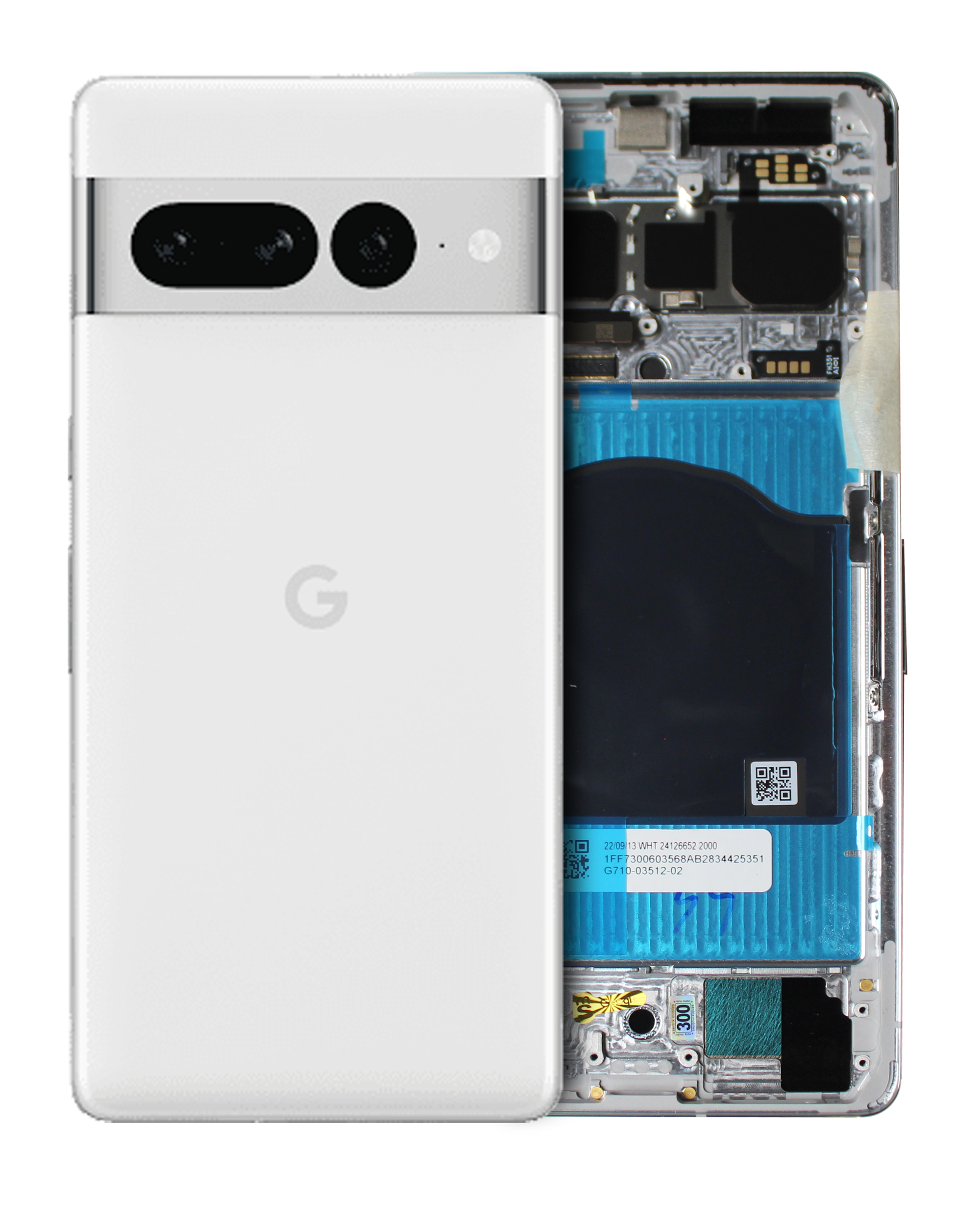 Back Housing Compatible For Google Pixel 7 Pro (Official - Not Aftermarket) (Snow)