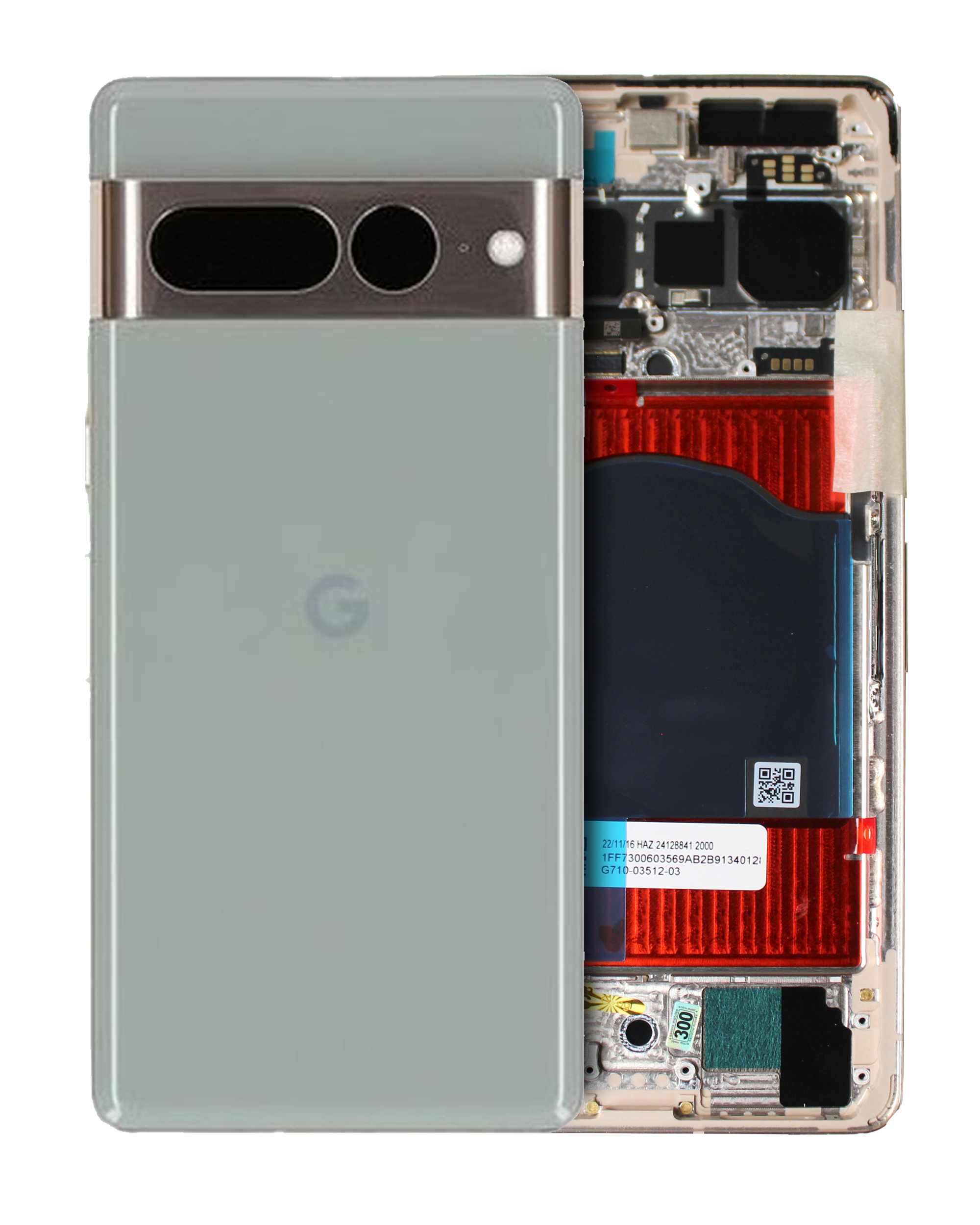 Back Housing Compatible For Google Pixel 7 Pro (Official - Not Aftermarket) (Hazel)