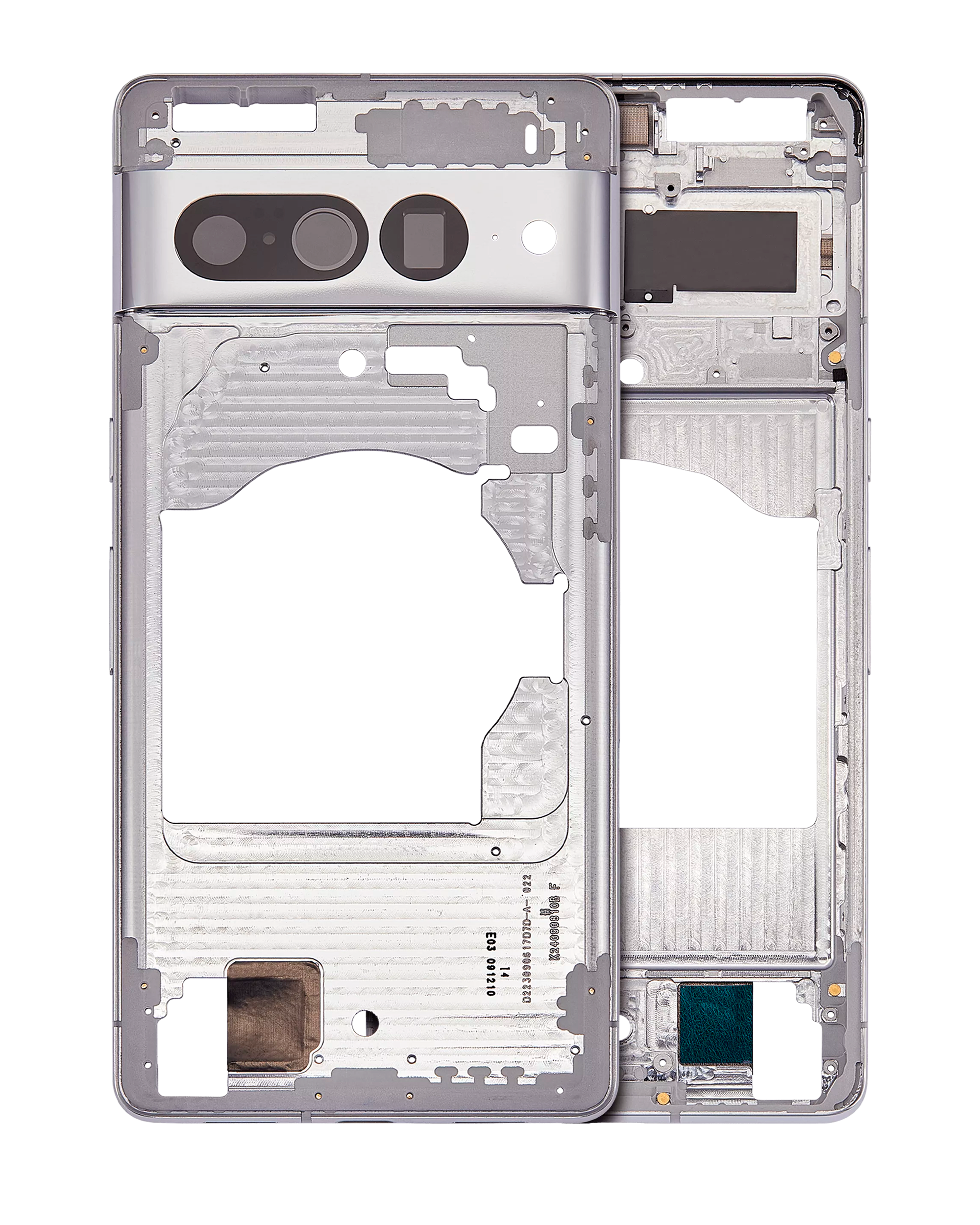 Mid-Frame Housing Compatible For Google Pixel 7 Pro (Snow)