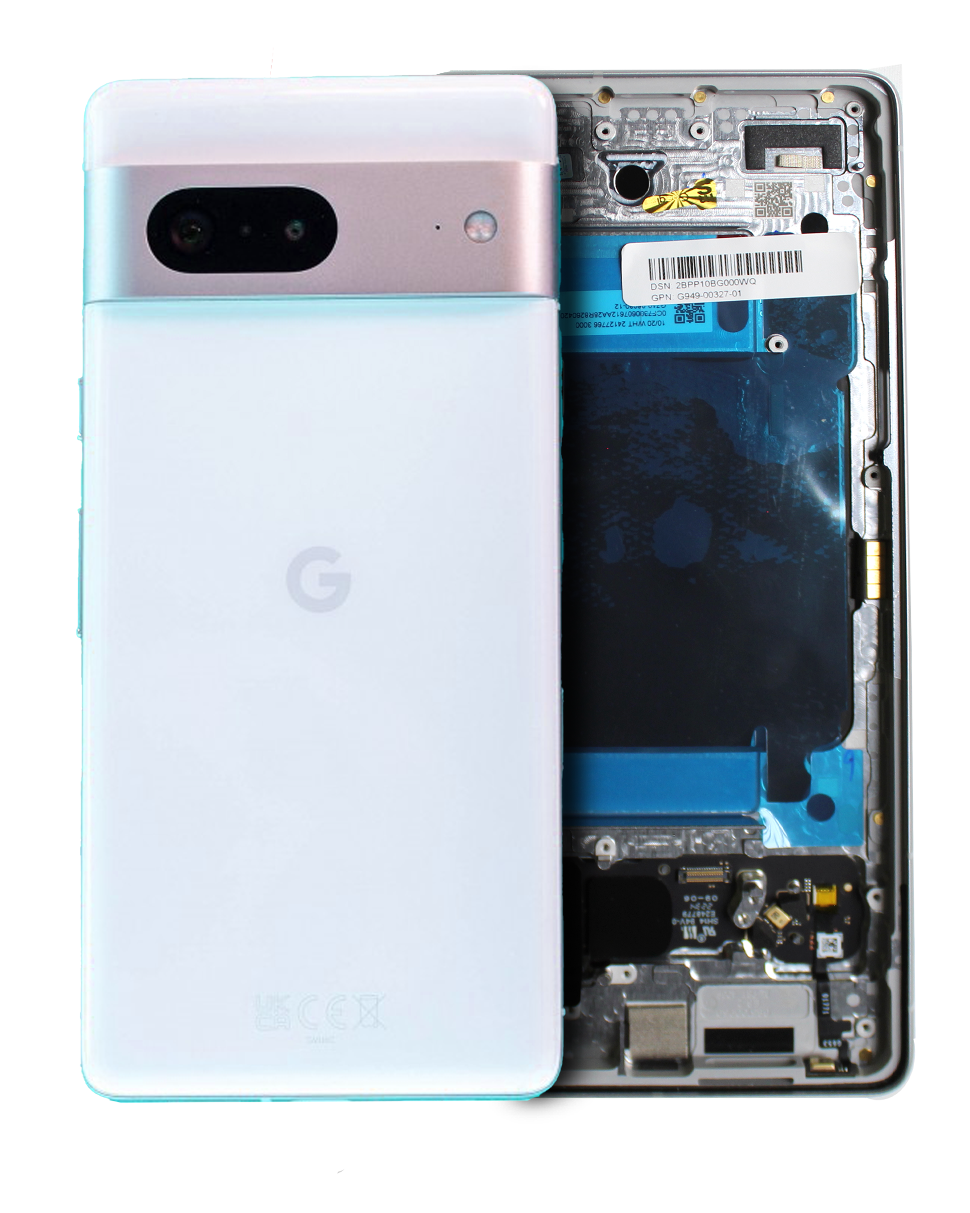 Back Housing Compatible For Google Pixel 7 (Official - Not Aftermarket) (Snow)