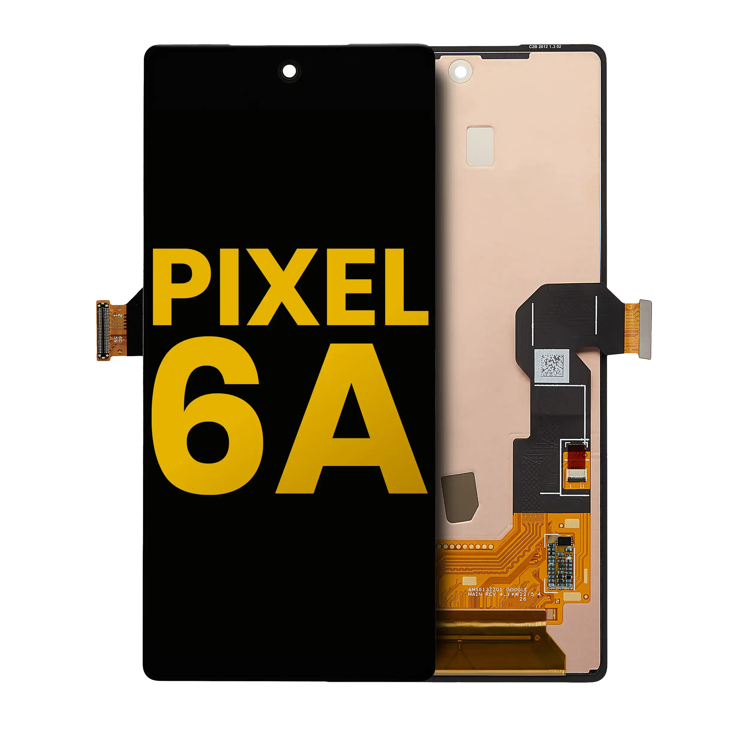 Oled Assembly Without Frame (Without Finger Print Sensor) Compatible For Google Pixel 6A (Refurbished) (All Colors)