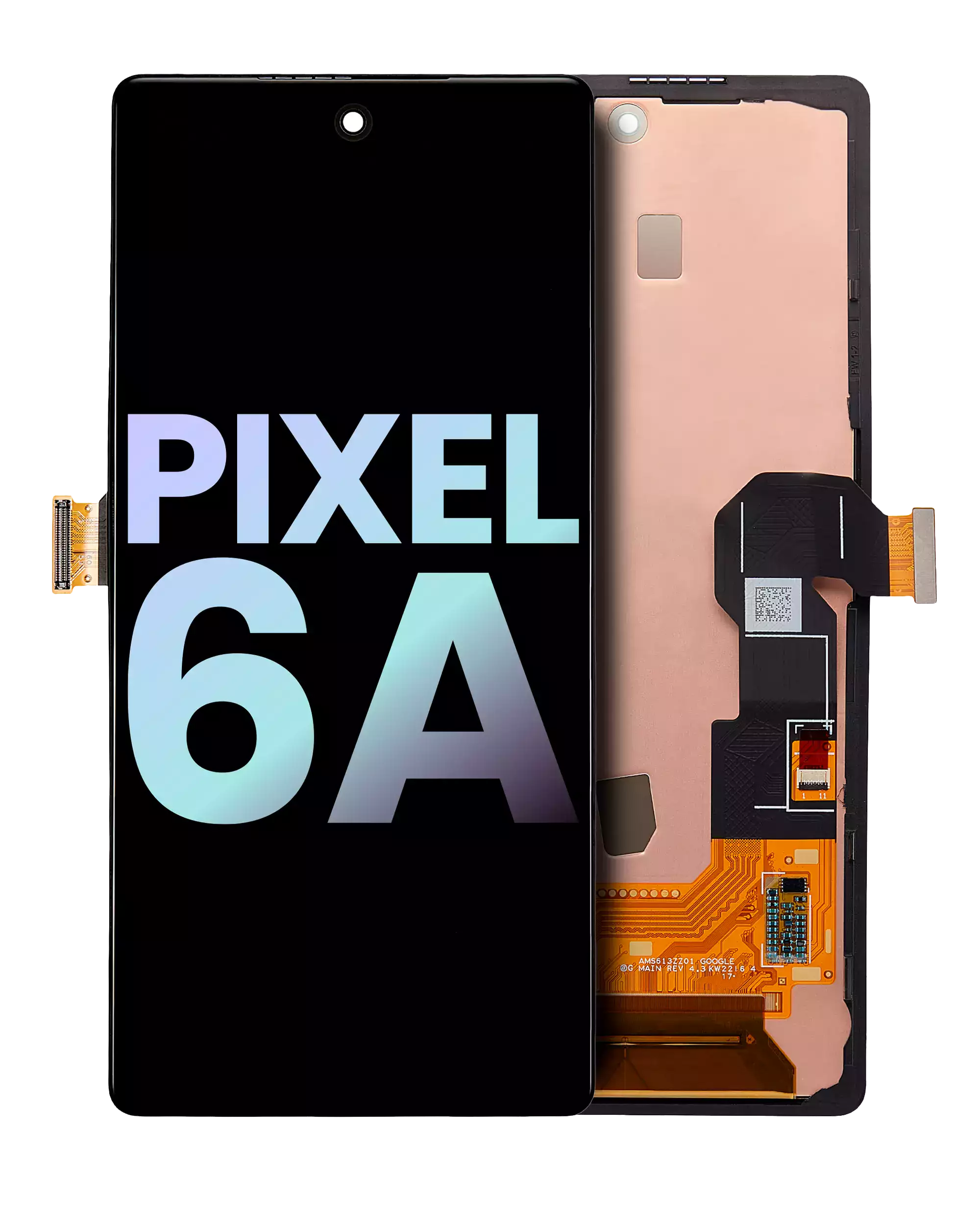 Oled Assembly With Frame (With Fingerprint Sensor) Compatible For Google Pixel 6A (Official - Not Aftermarket) (All Colors)