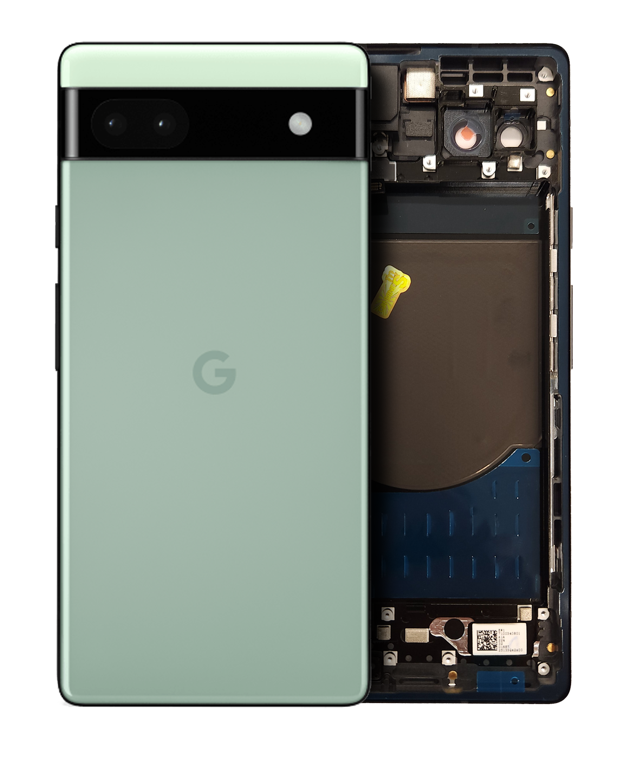 Back Housing Compatible For Google Pixel 6A (Used  Pull: Grade B/C) (Sage)