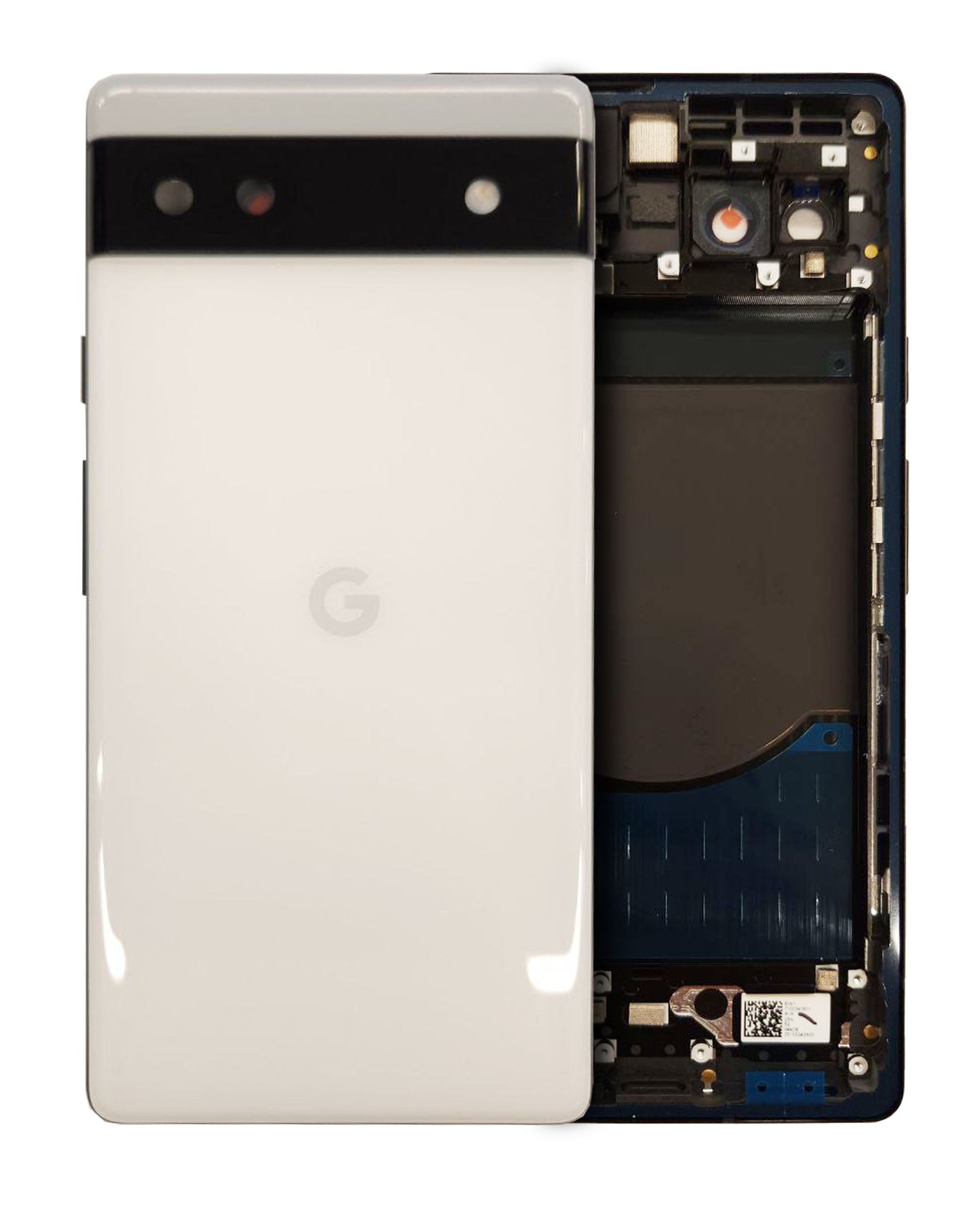 Back Housing Compatible For Google Pixel 6A (Official - Not Aftermarket) (Chalk)