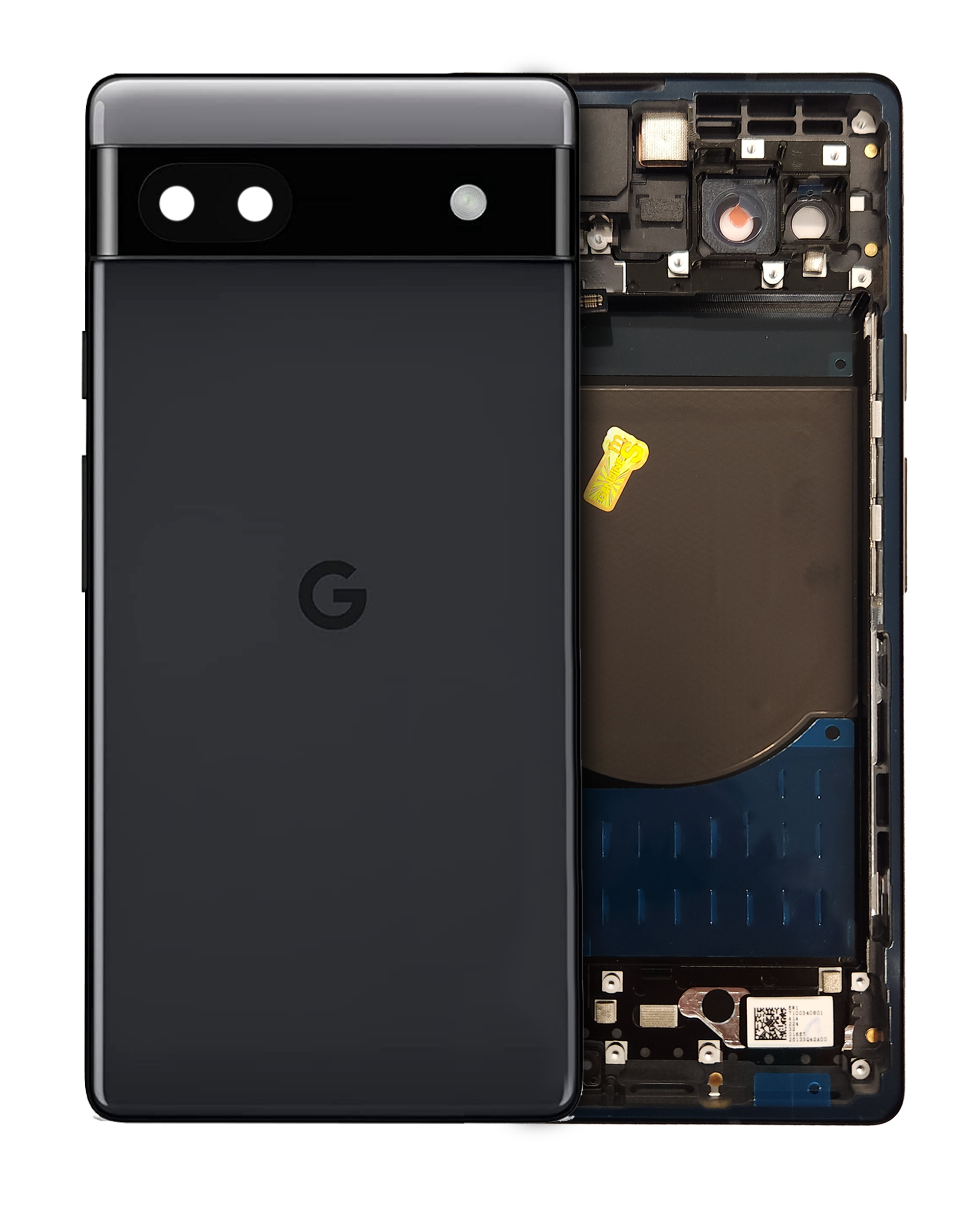 Back Housing Compatible For Google Pixel 6A (Official - Not Aftermarket) (Charcoal)