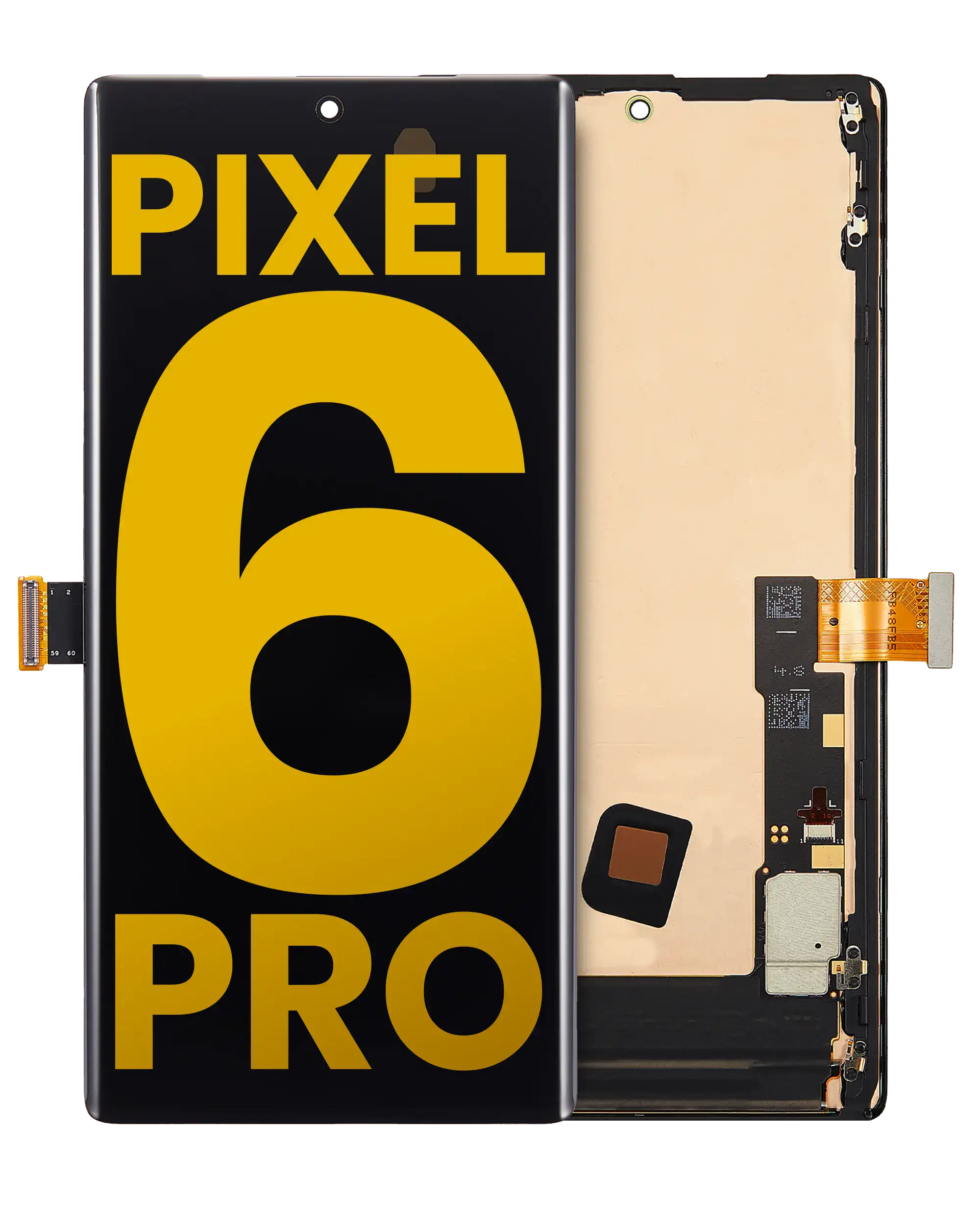 Oled Assembly With Frame (Without Finger Print Sensor) Compatible For Google Pixel 6 Pro (Refurbished) (All Colors)