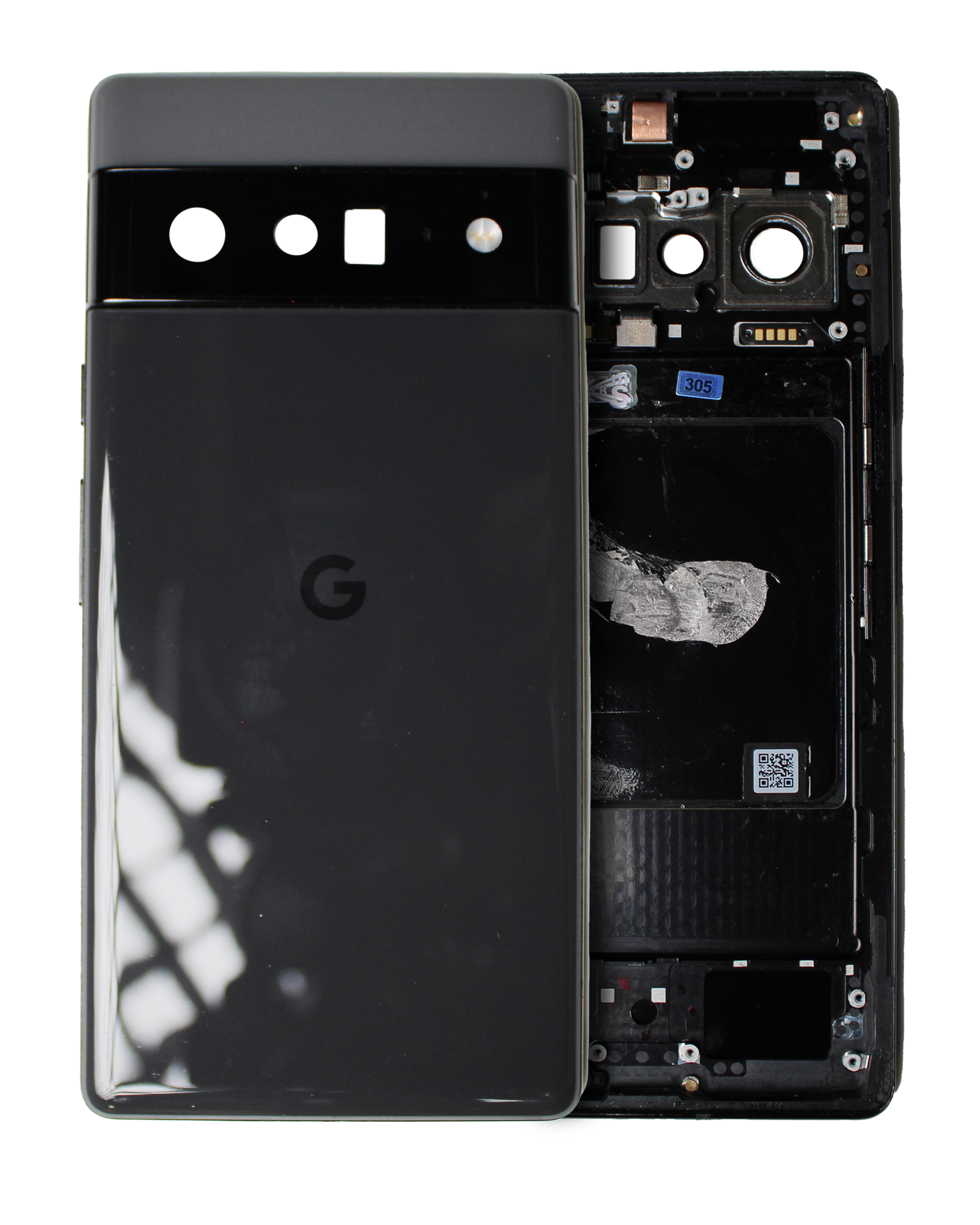 Back Housing Compatible For Google Pixel 6 Pro (Used Pull: Grade B/C) (Stormy Black)