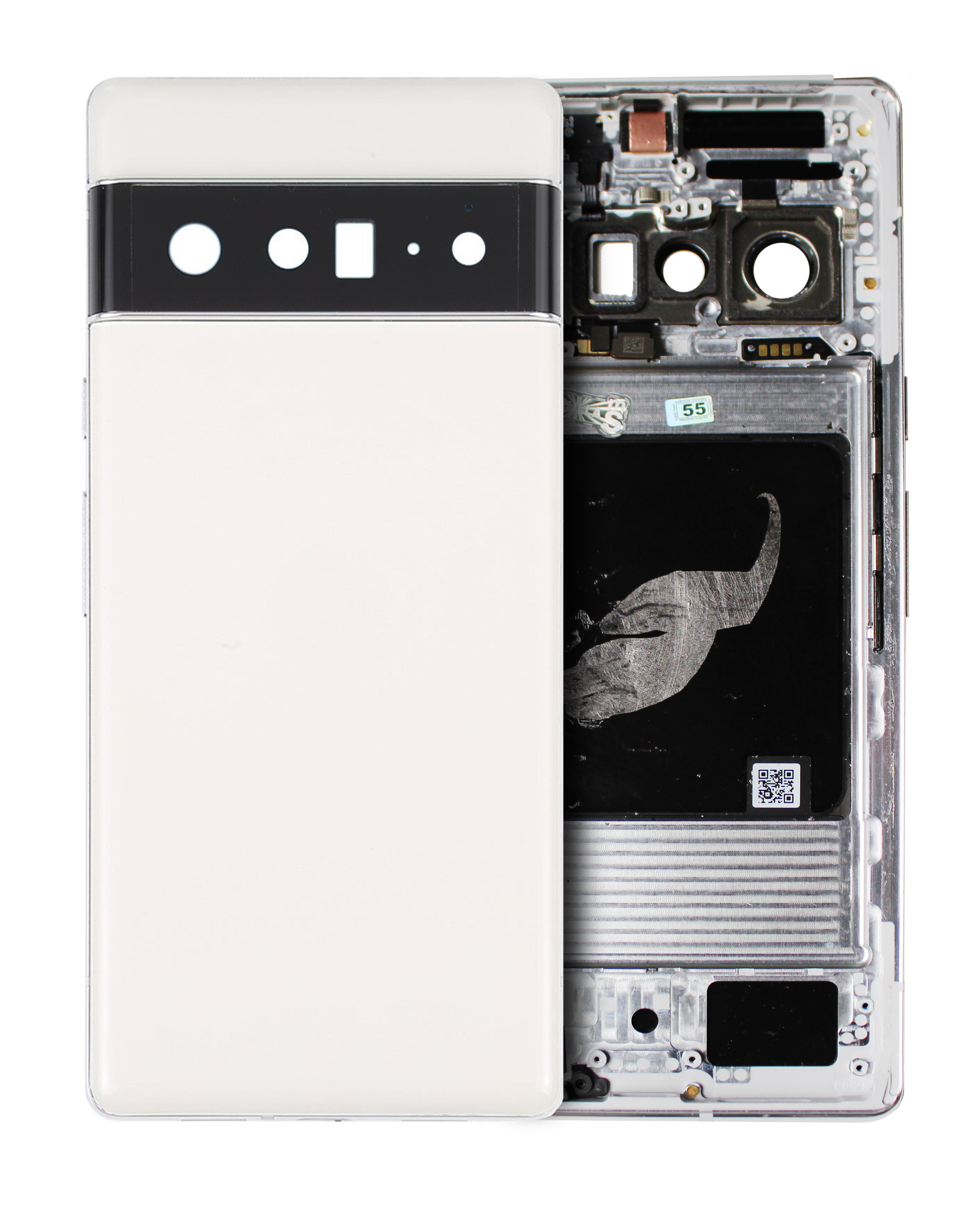 Back Housing Compatible For Google Pixel 6 Pro (Used Pull: Grade A) (Cloudy White)