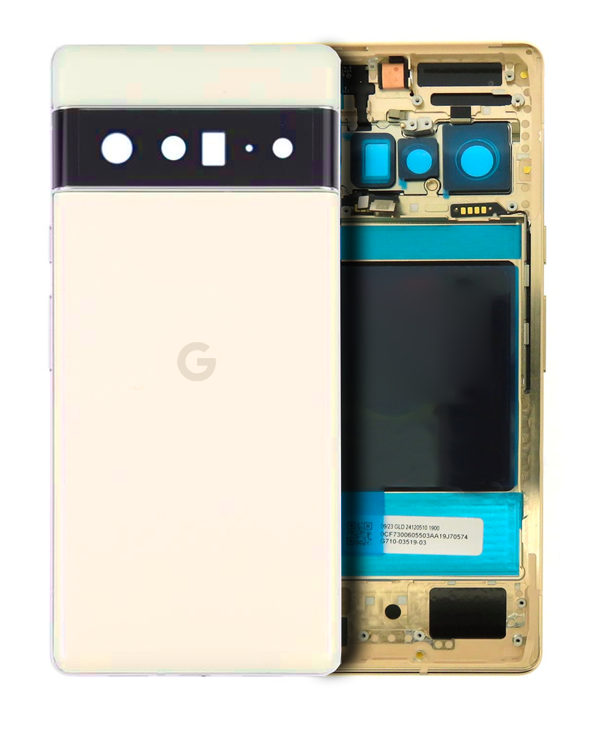 Back Housing Compatible For Google Pixel 6 Pro (Official - Not Aftermarket) (Sorta Sunny)