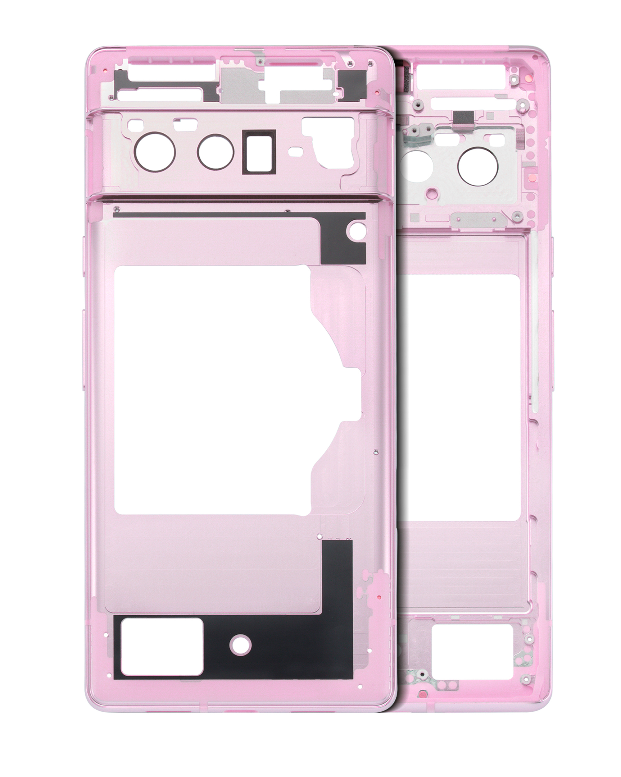 Mid-Frame Housing Compatible For Google Pixel 6 Pro (Rose Quartz)