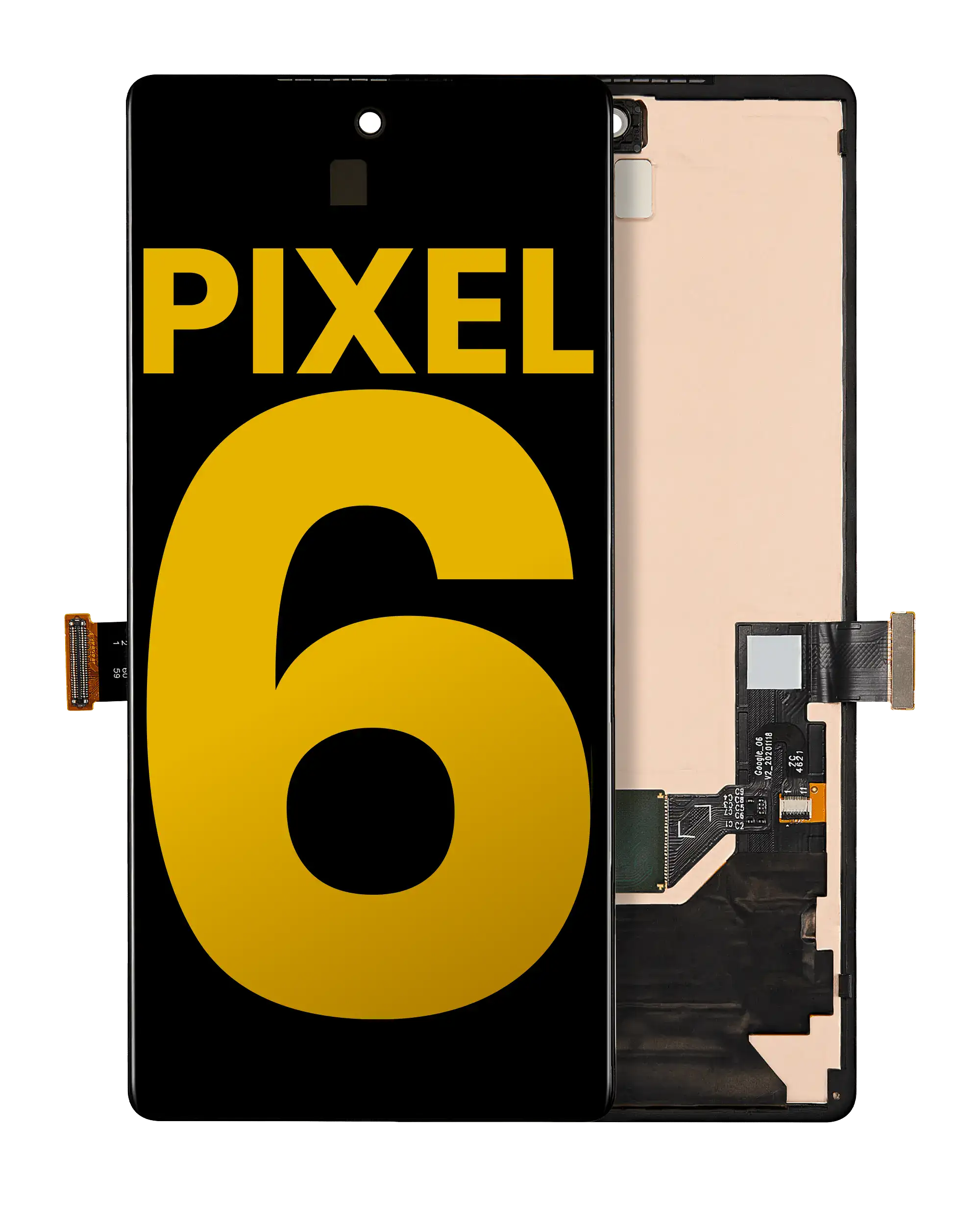 Oled Assembly With Frame (With Finger Print Sensor) Compatible For Google Pixel 6 (Refurbished) (All Colors)