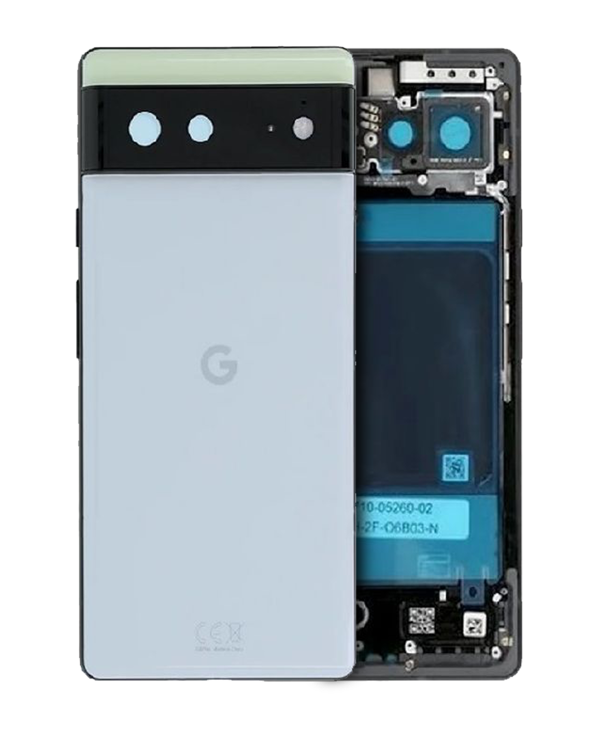 Back Housing Compatible For Google Pixel 6  (Official - Not Aftermarket) (Sorta Seafoam)
