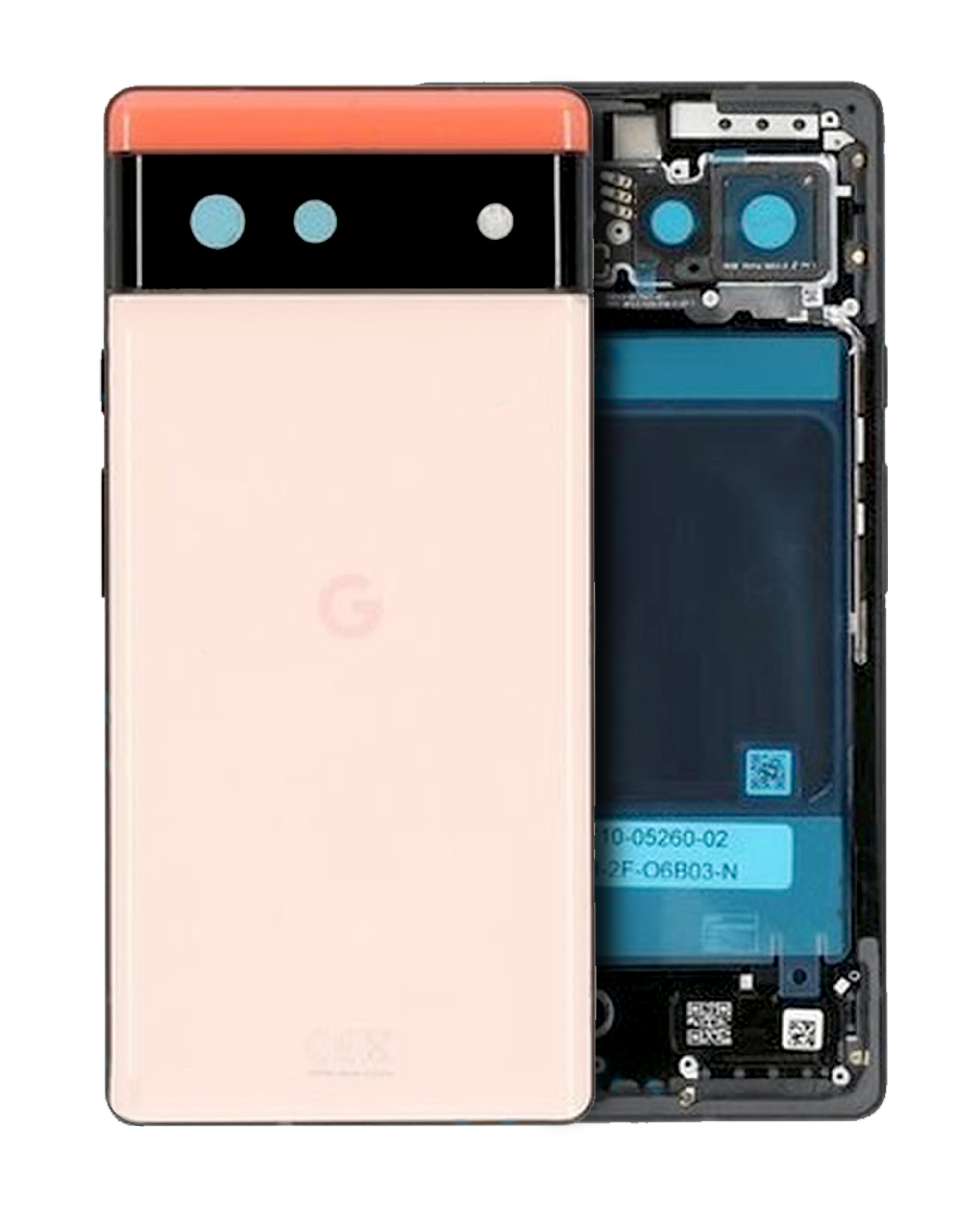 Back Housing Compatible For Google Pixel 6 (Official - Not Aftermarket) (Kinda Coral)