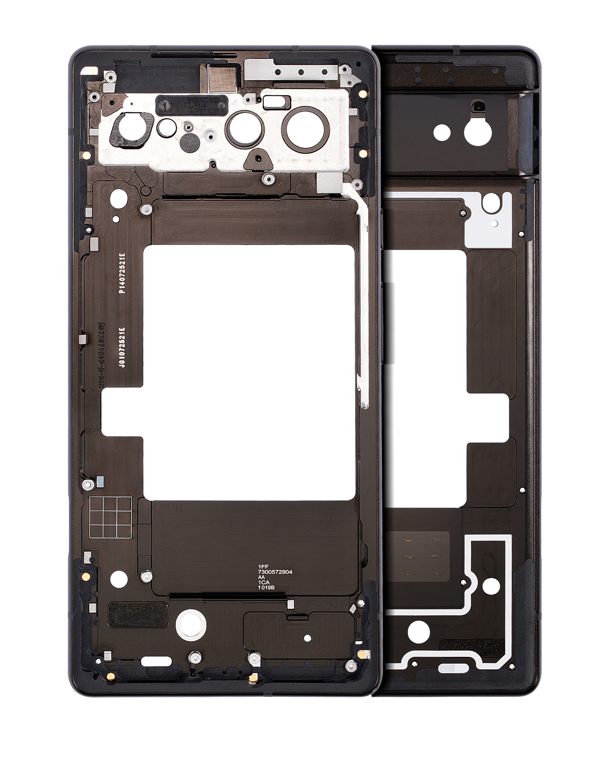 Mid-Frame Housing Compatible For Google Pixel 6 (Stormy Black)
