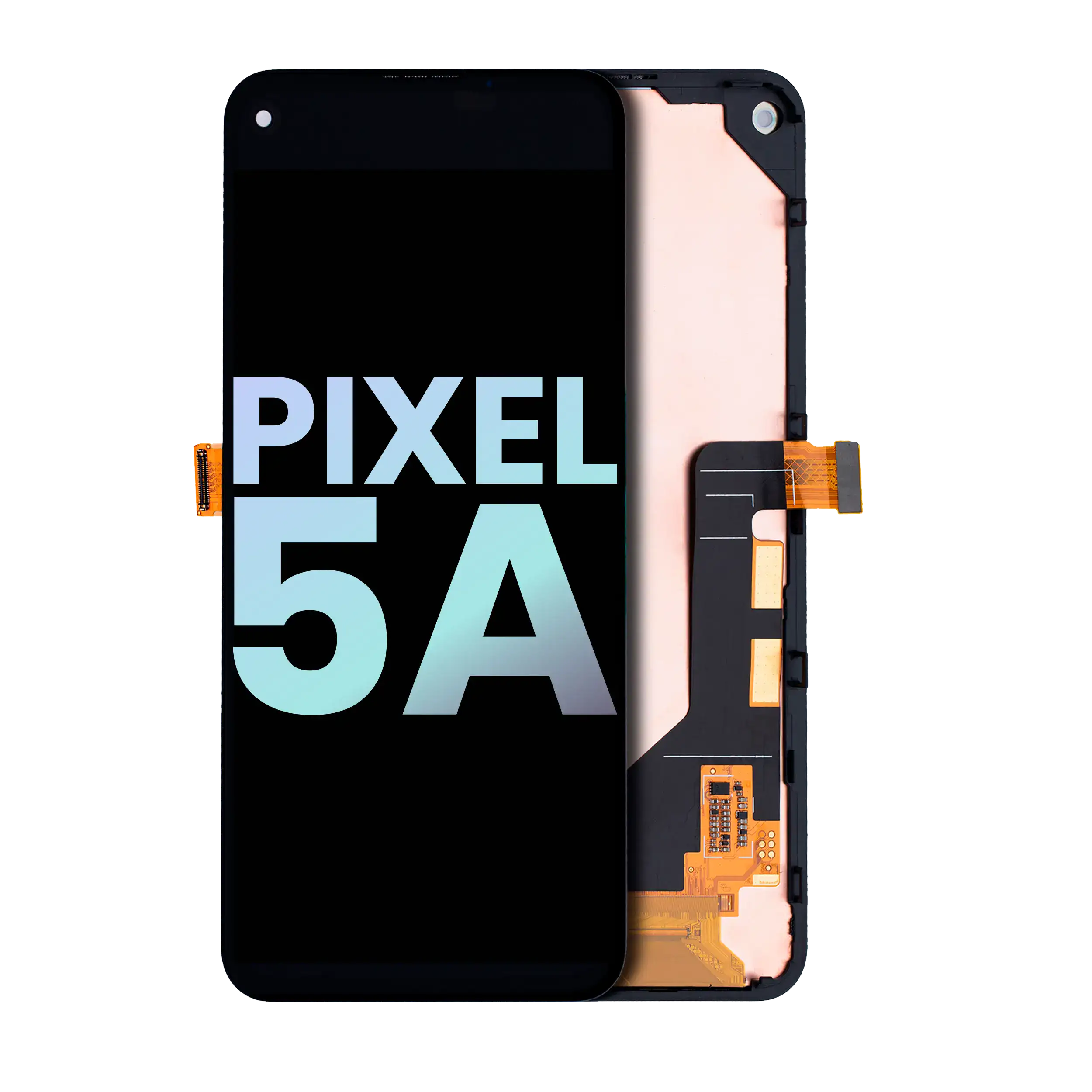 Oled Assembly With Frame Compatible For Google Pixel 5A 5G (Official - Not Aftermarket) (Black)