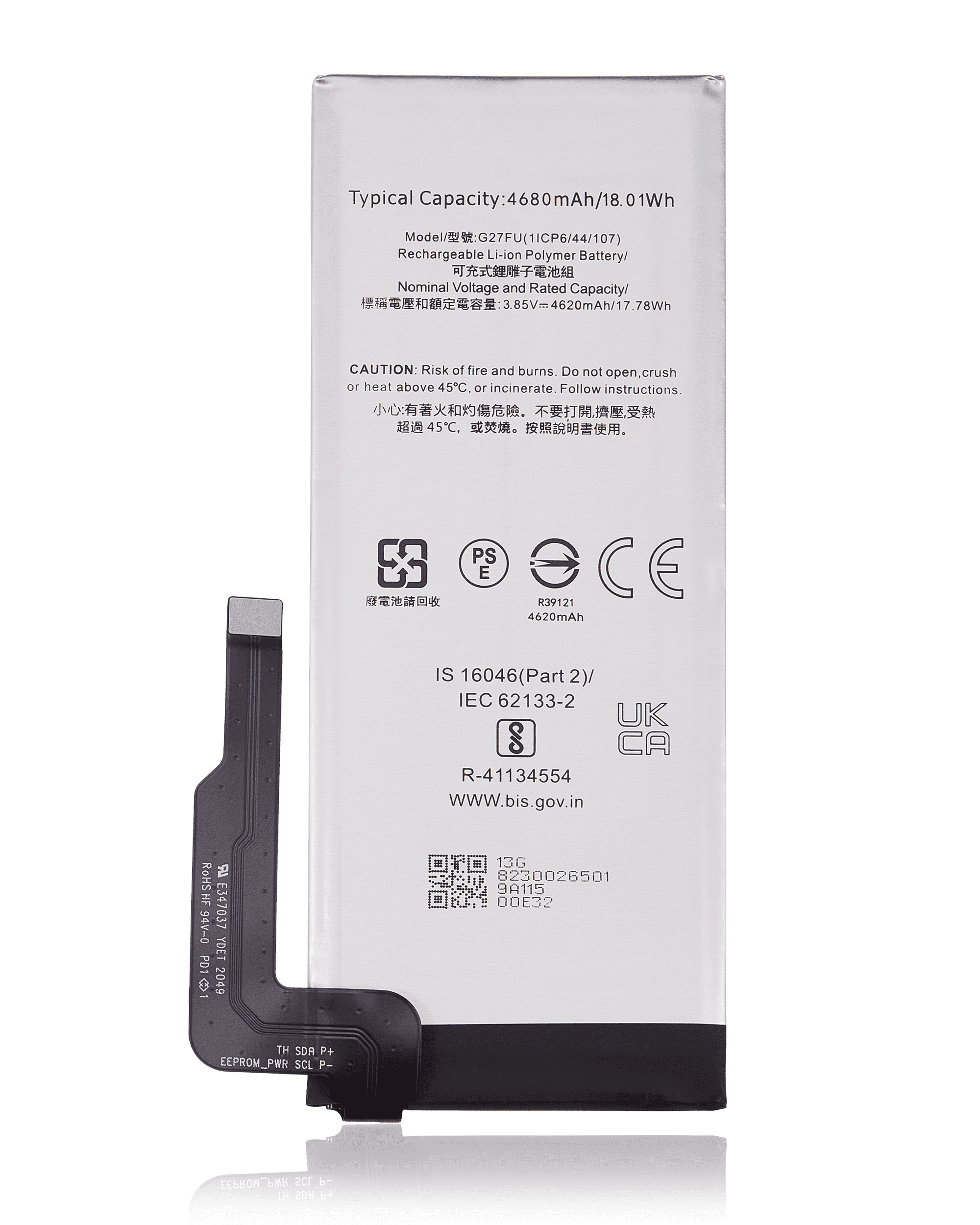 Replacement Battery Compatible For Google Pixel 5A (G27Fu)