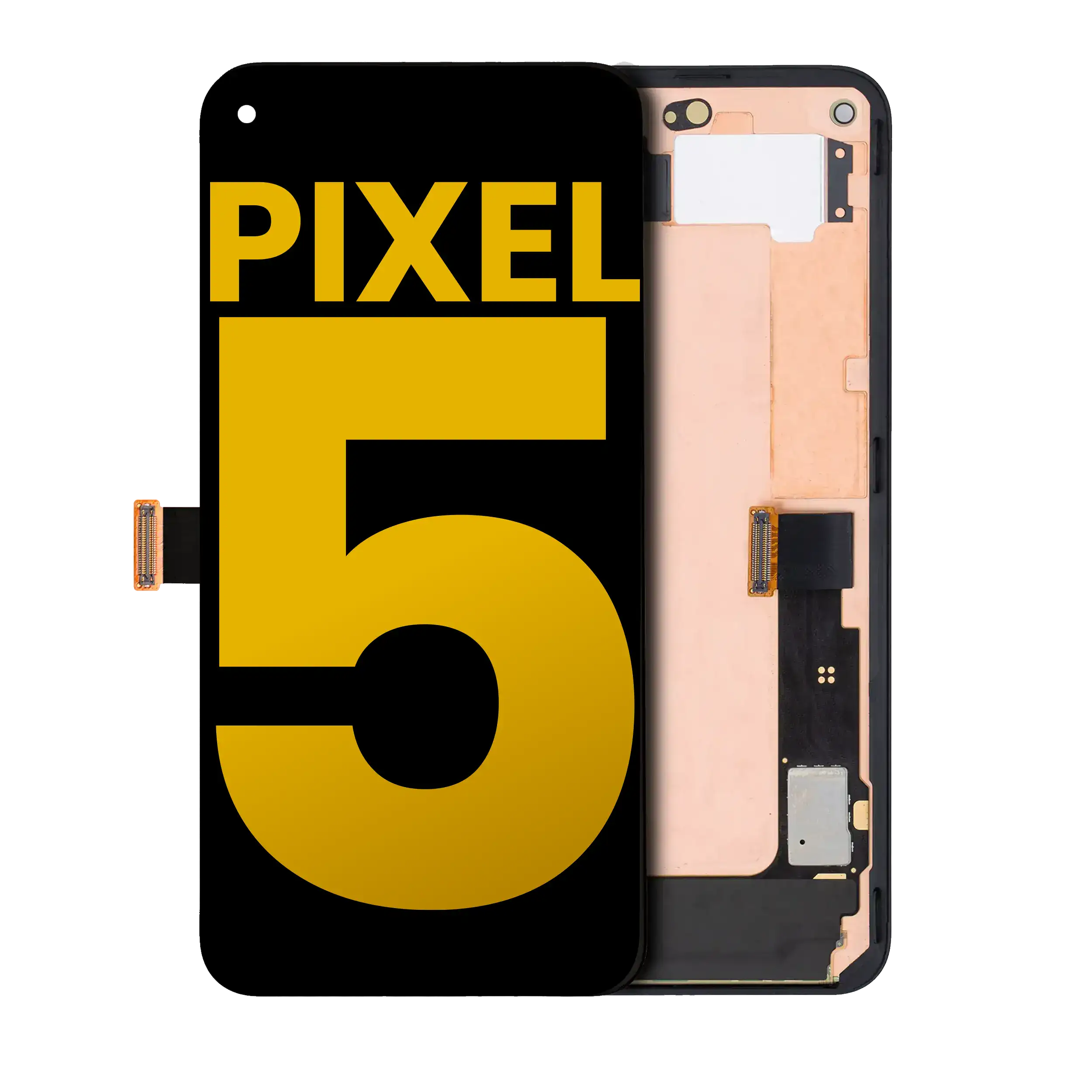 Oled Assembly With Frame Compatible For Google Pixel 5 (Refurbished) (Just Black)