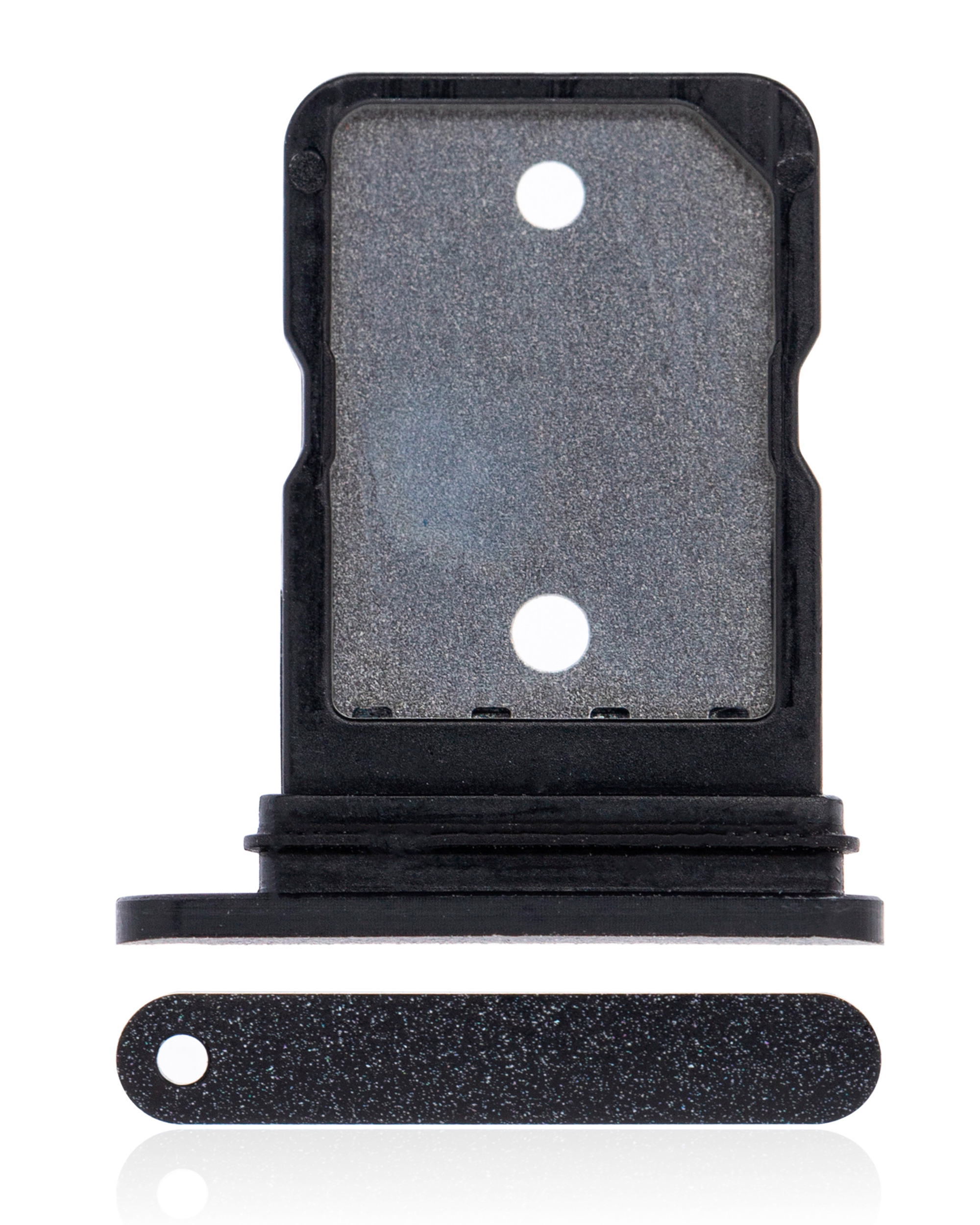 Single Sim Card Tray Compatible For Google Pixel 5 (Official - Not Aftermarket) (Just Black)