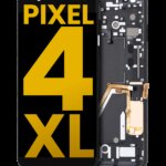 Oled Assembly With Frame Compatible For Google Pixel 4 Xl (Refurbished) (Clearly White Power Button)